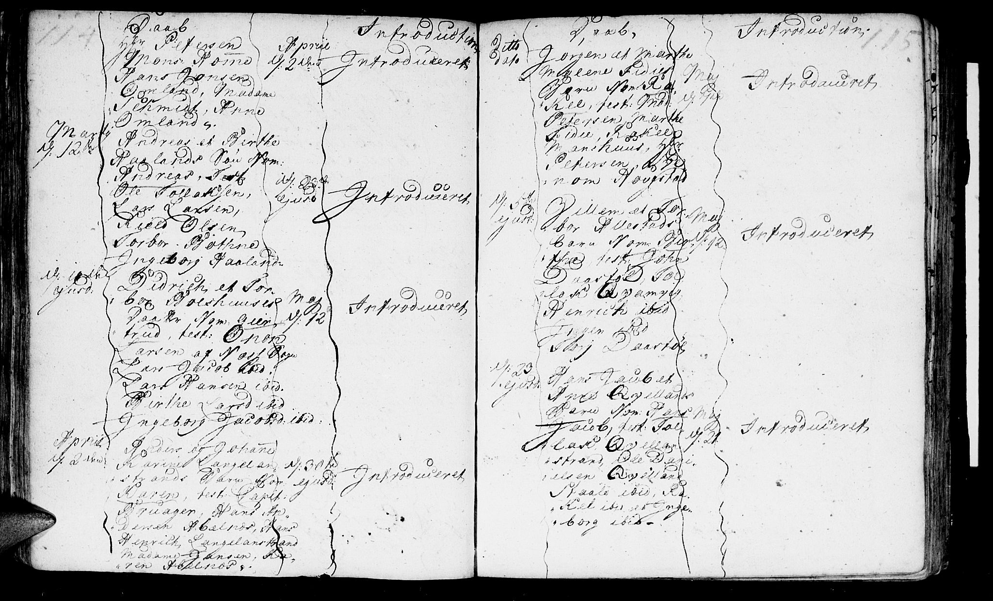 Flekkefjord sokneprestkontor, AV/SAK-1111-0012/F/Fa/Fab/L0001: Parish register (official) no. A 1, 1750-1780, p. 114-115