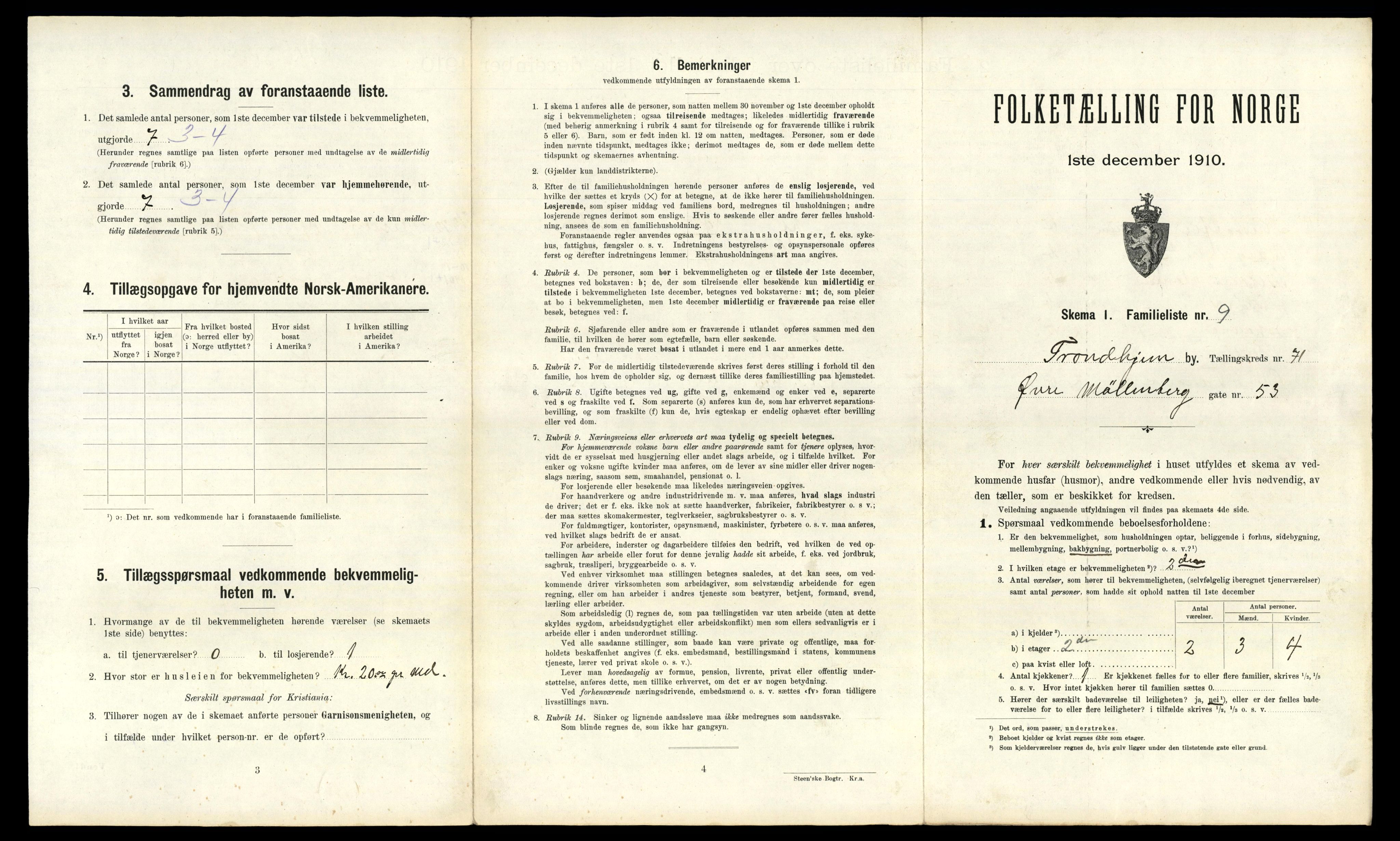 RA, 1910 census for Trondheim, 1910, p. 20931