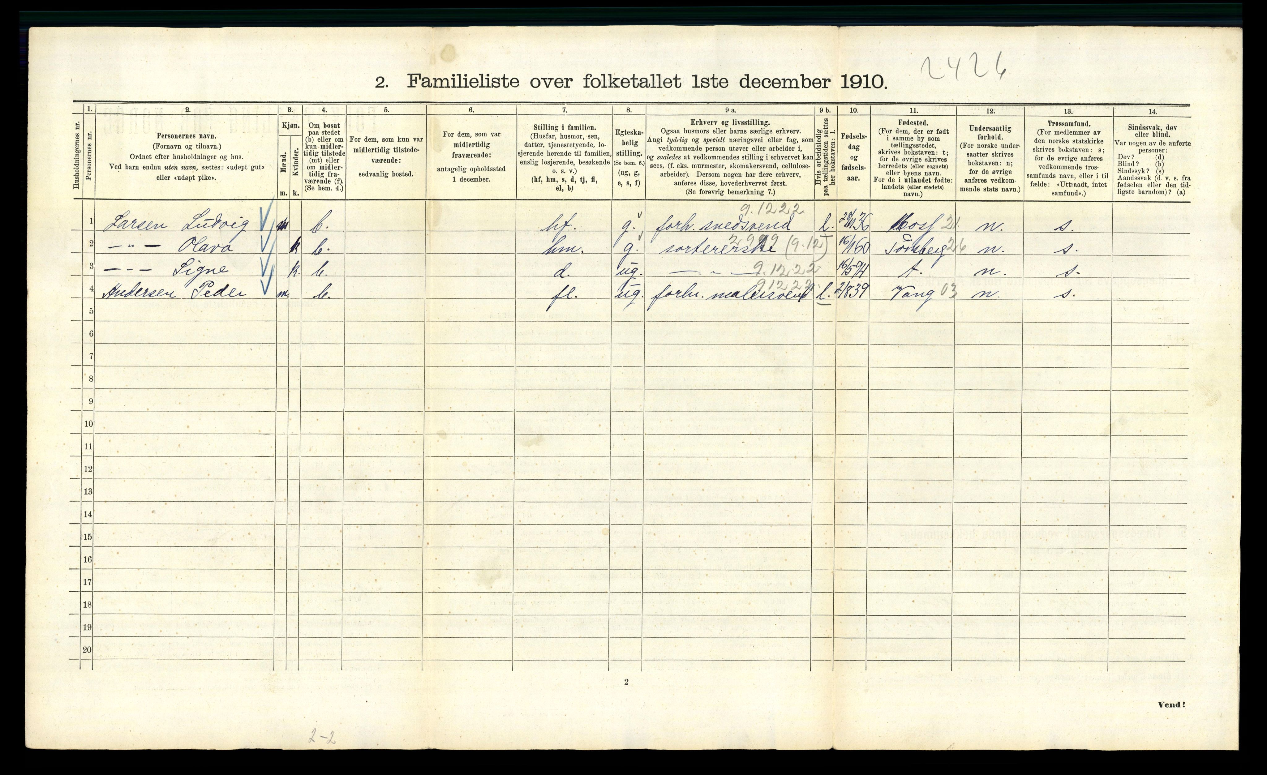 RA, 1910 census for Kristiania, 1910, p. 47470