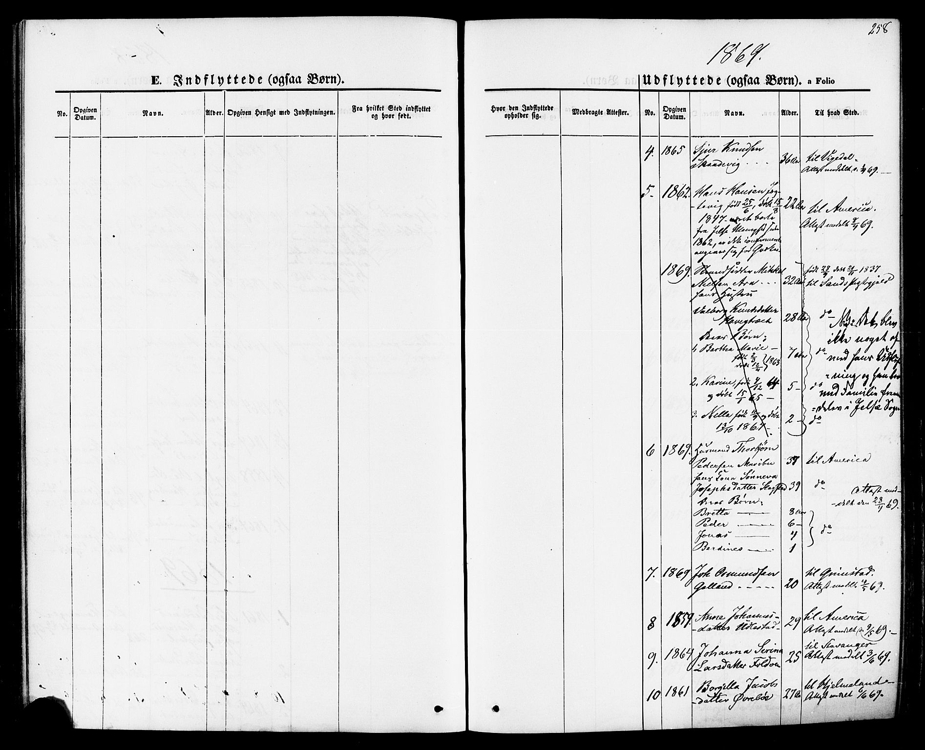 Jelsa sokneprestkontor, SAST/A-101842/01/IV: Parish register (official) no. A 8, 1867-1883, p. 258