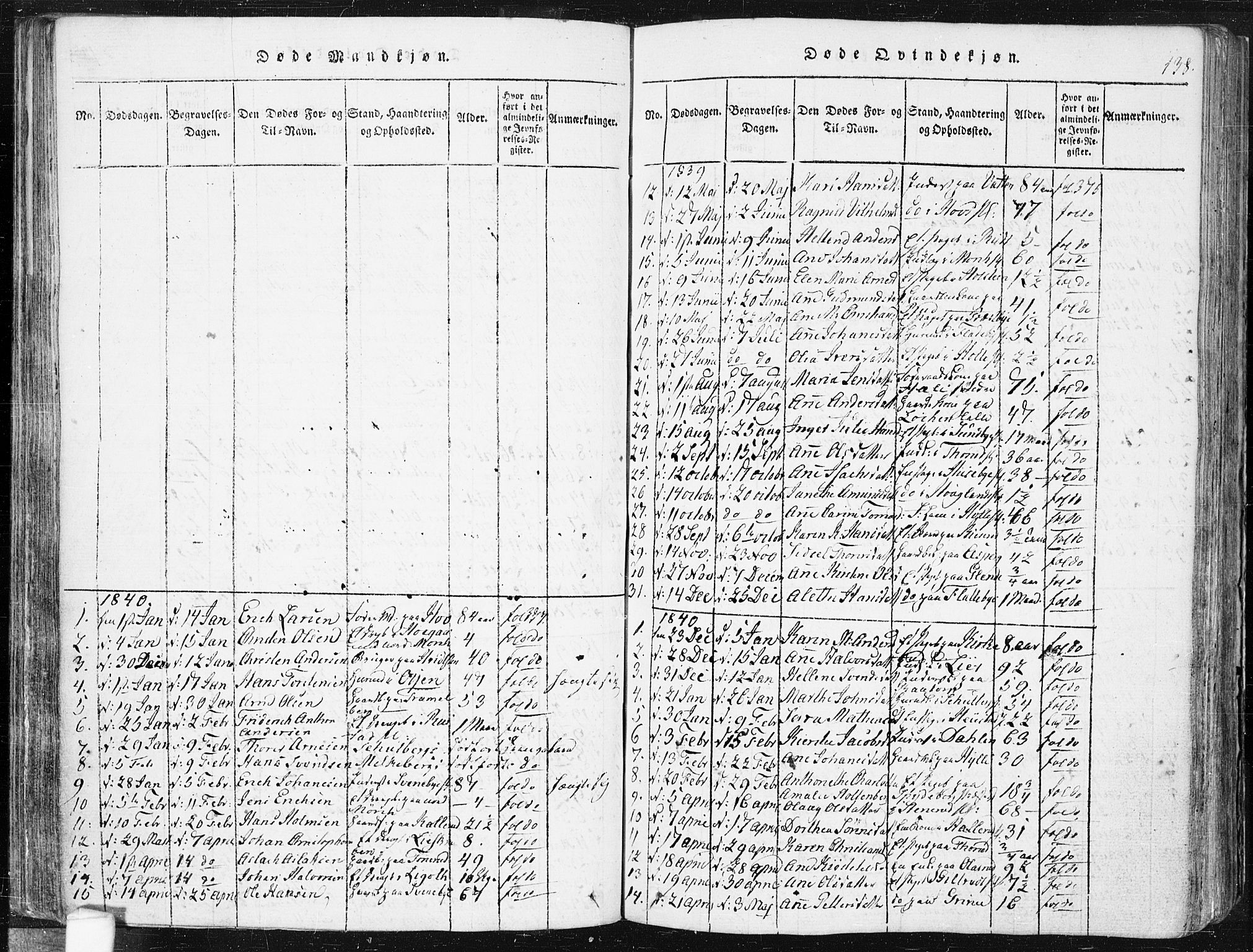 Spydeberg prestekontor Kirkebøker, AV/SAO-A-10924/F/Fa/L0004: Parish register (official) no. I 4, 1814-1841, p. 138