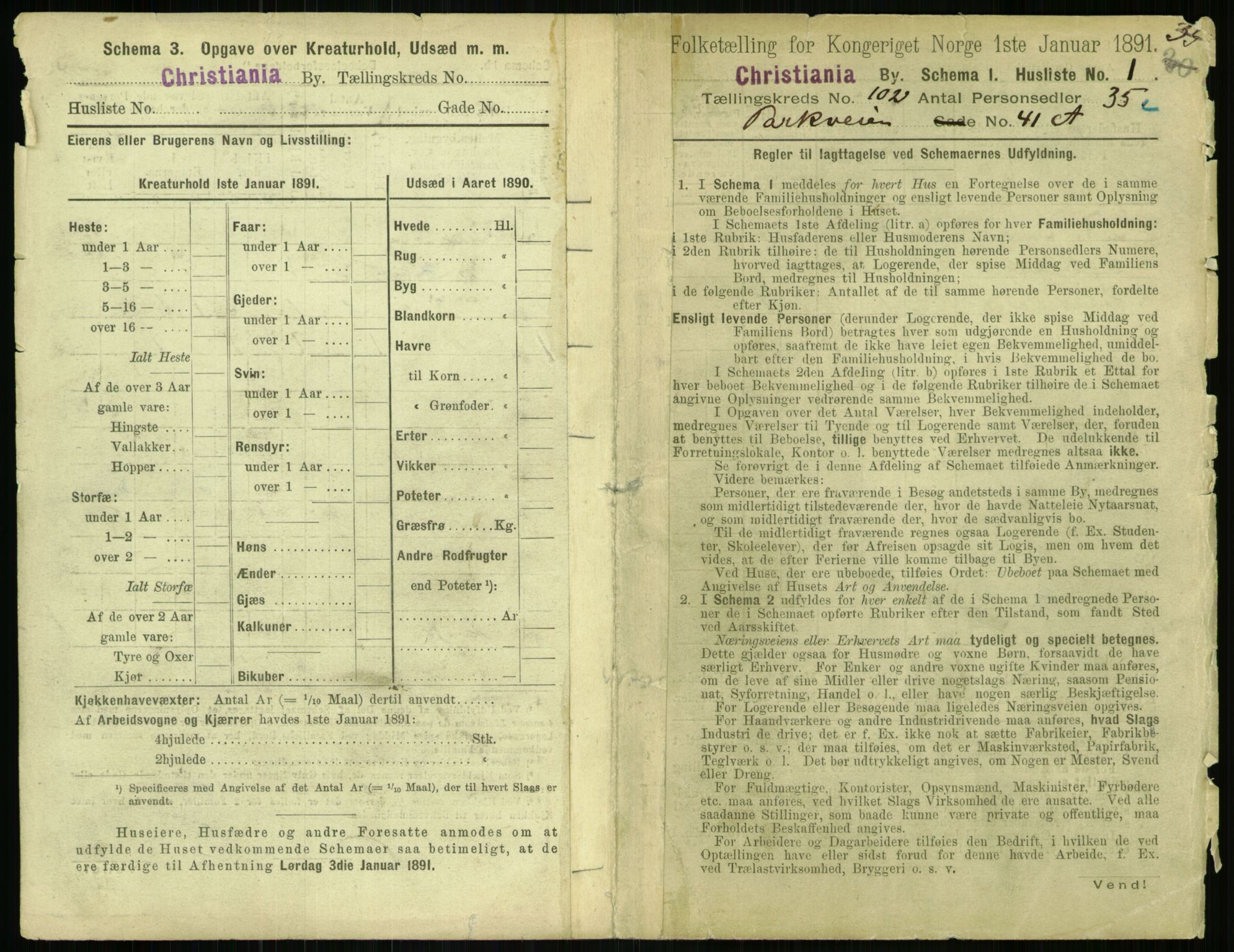 RA, 1891 census for 0301 Kristiania, 1891, p. 50547