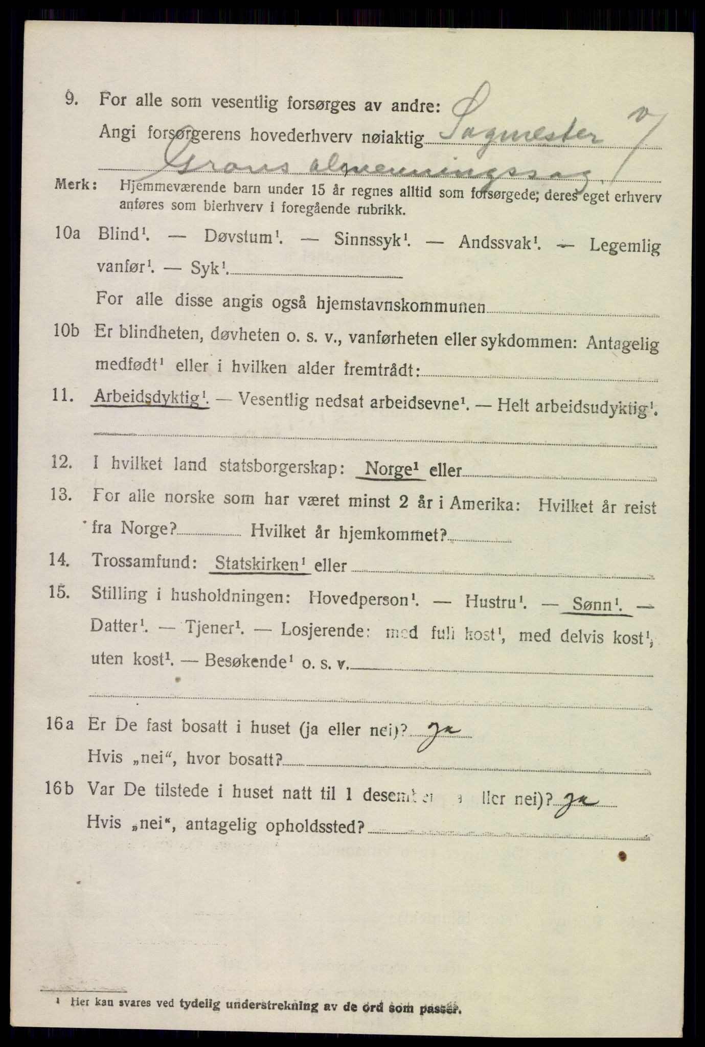 SAH, 1920 census for Lunner, 1920, p. 5348