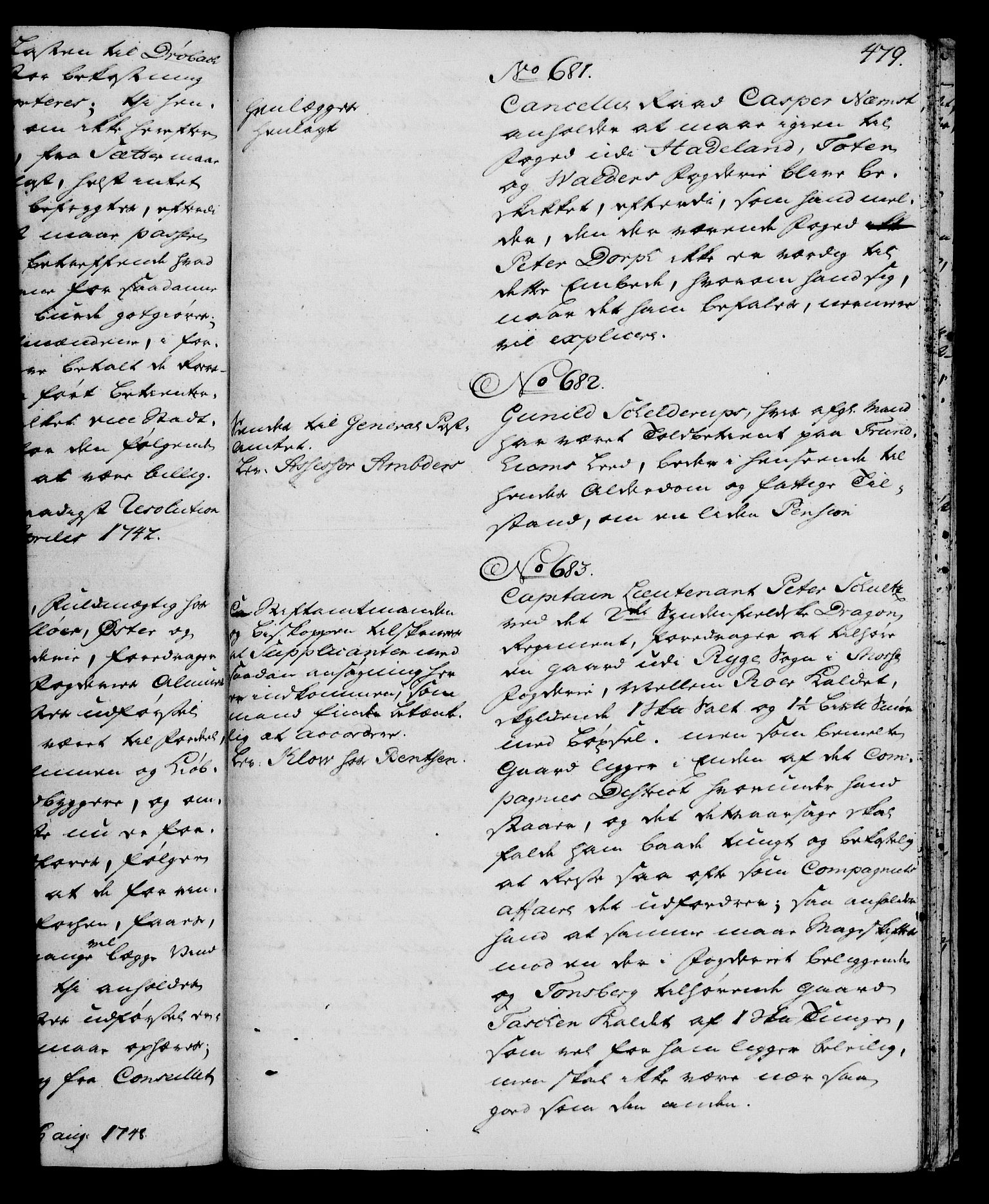 Rentekammeret, Kammerkanselliet, RA/EA-3111/G/Gh/Gha/L0030: Norsk ekstraktmemorialprotokoll (merket RK 53.75), 1749-1751, p. 479