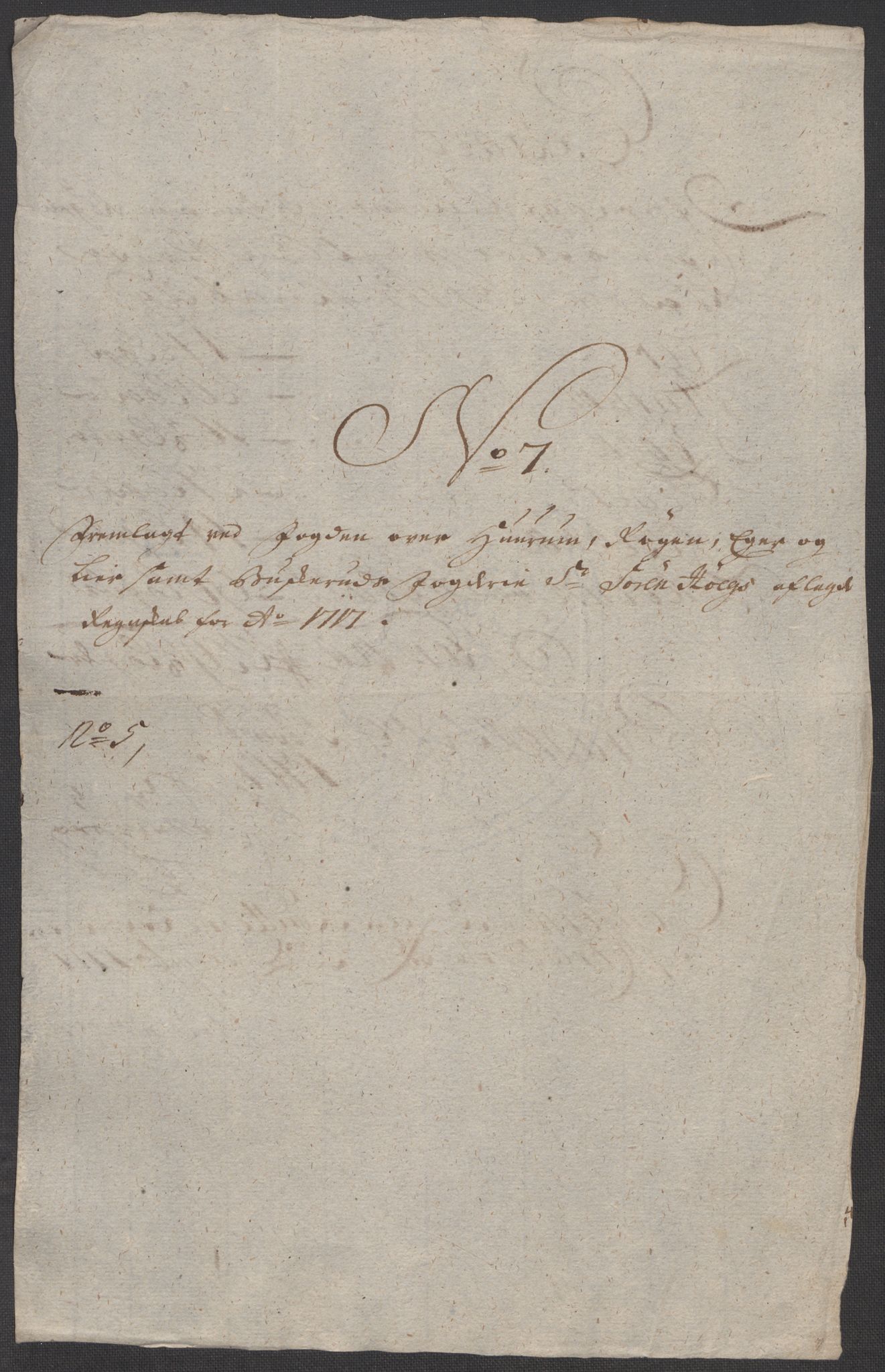 Rentekammeret inntil 1814, Reviderte regnskaper, Fogderegnskap, AV/RA-EA-4092/R31/L1711: Fogderegnskap Hurum, Røyken, Eiker, Lier og Buskerud, 1717, p. 168