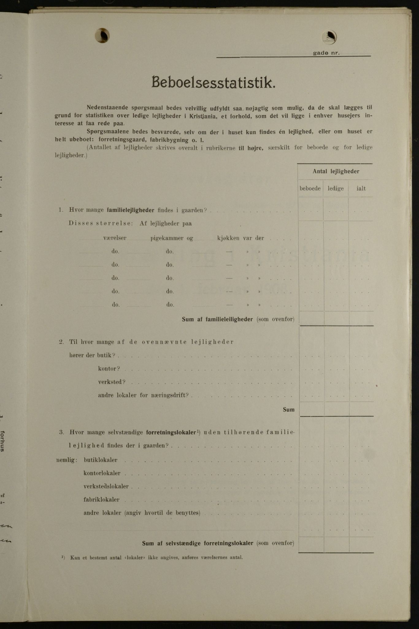 OBA, Municipal Census 1908 for Kristiania, 1908, p. 41915