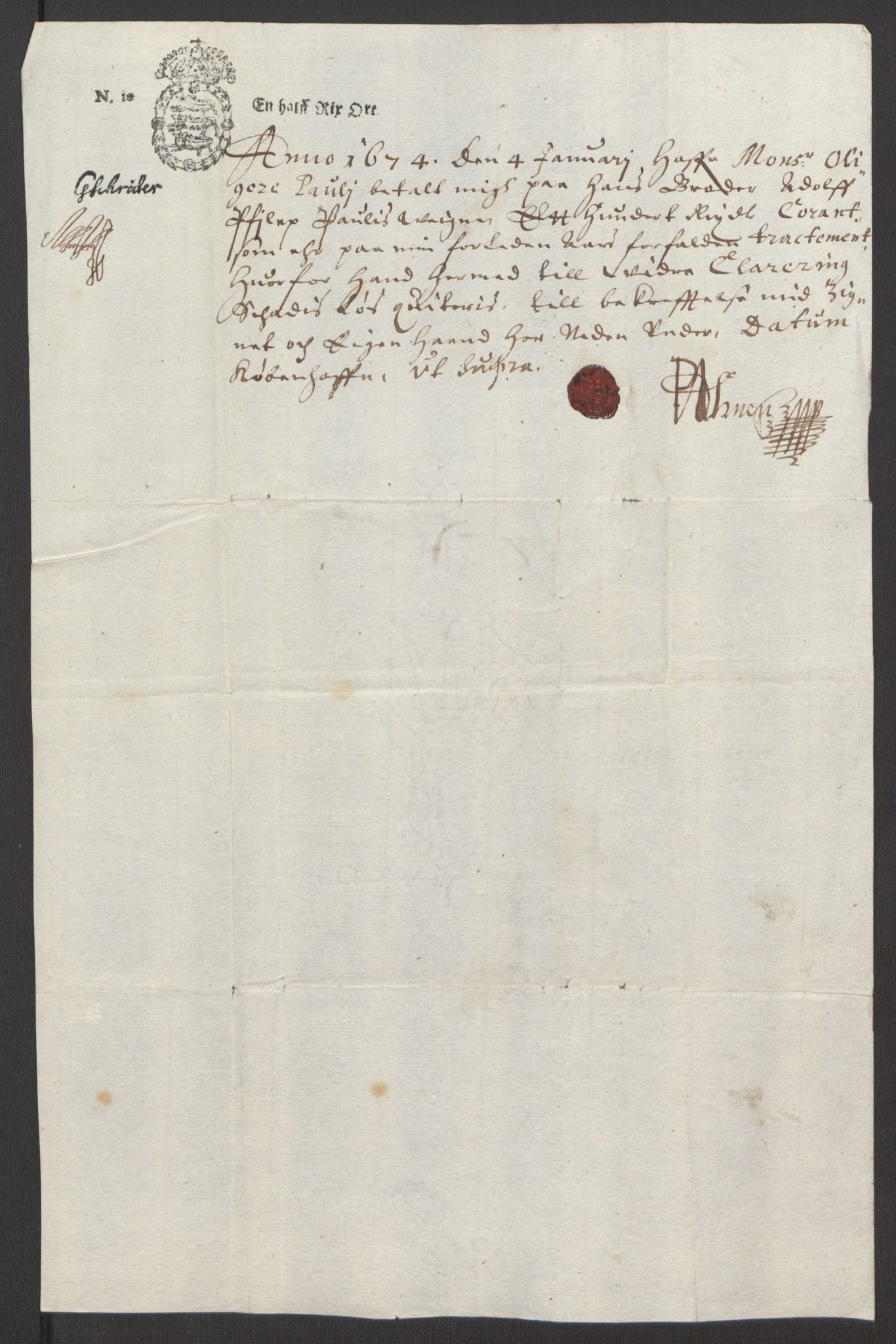 Rentekammeret inntil 1814, Reviderte regnskaper, Fogderegnskap, RA/EA-4092/R35/L2061: Fogderegnskap Øvre og Nedre Telemark, 1673-1674, p. 217