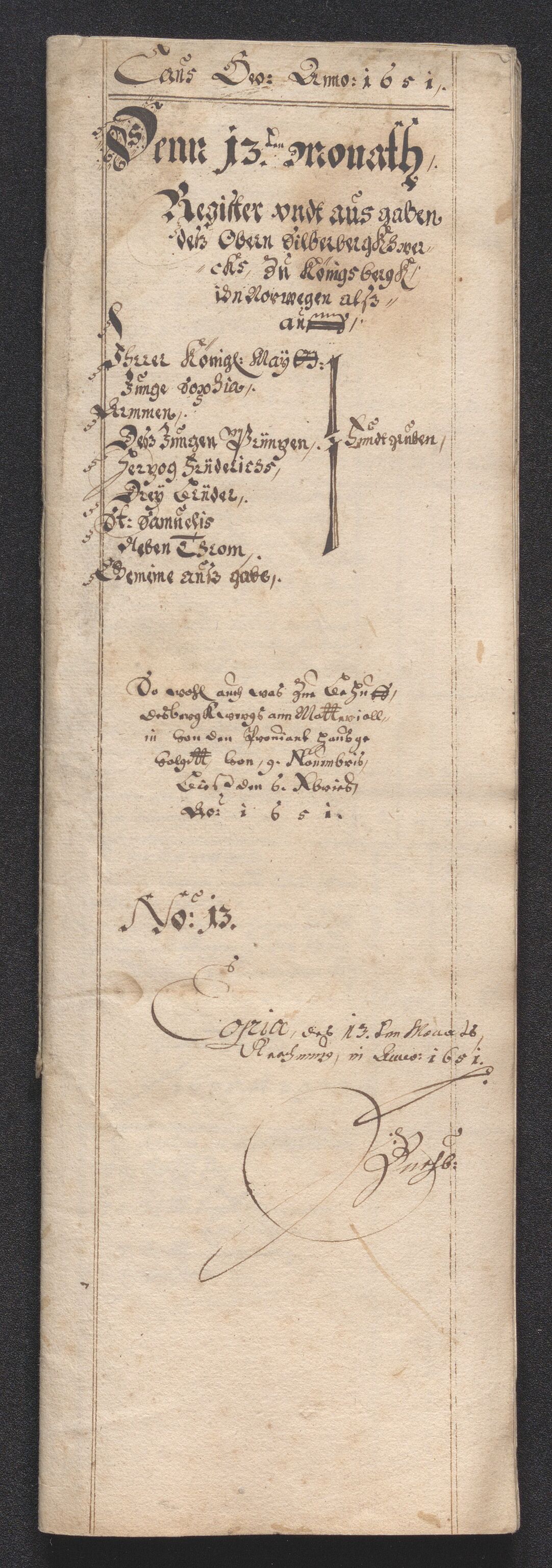Kongsberg Sølvverk 1623-1816, SAKO/EA-3135/001/D/Dc/Dcd/L0034: Utgiftsregnskap for gruver m.m. , 1651-1659, p. 147