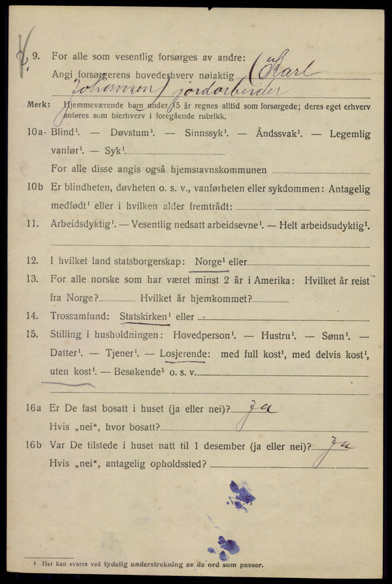 SAO, 1920 census for Kristiania, 1920, p. 494184