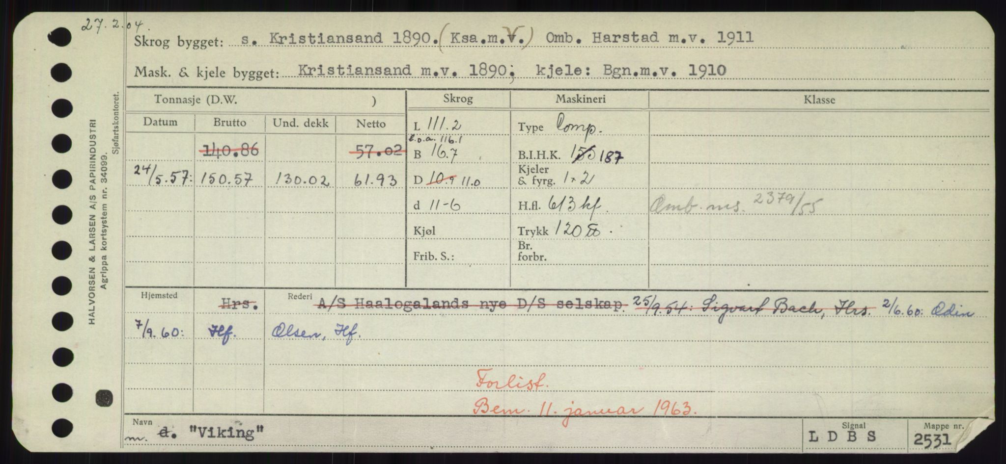 Sjøfartsdirektoratet med forløpere, Skipsmålingen, AV/RA-S-1627/H/Hd/L0041: Fartøy, Vi-Ås, p. 145