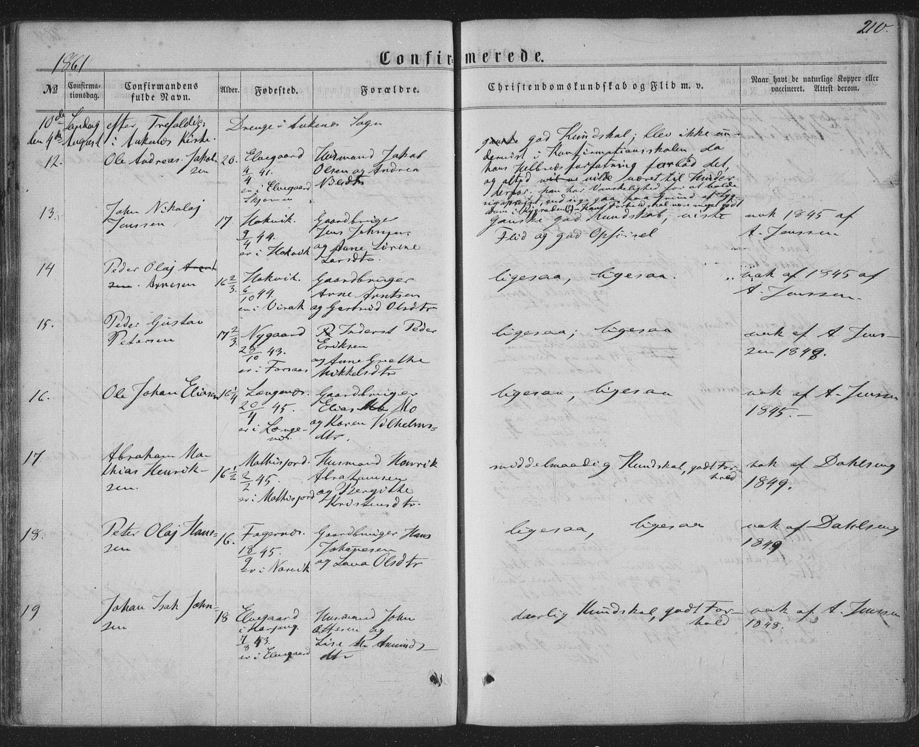 Ministerialprotokoller, klokkerbøker og fødselsregistre - Nordland, SAT/A-1459/863/L0896: Parish register (official) no. 863A08, 1861-1871, p. 210