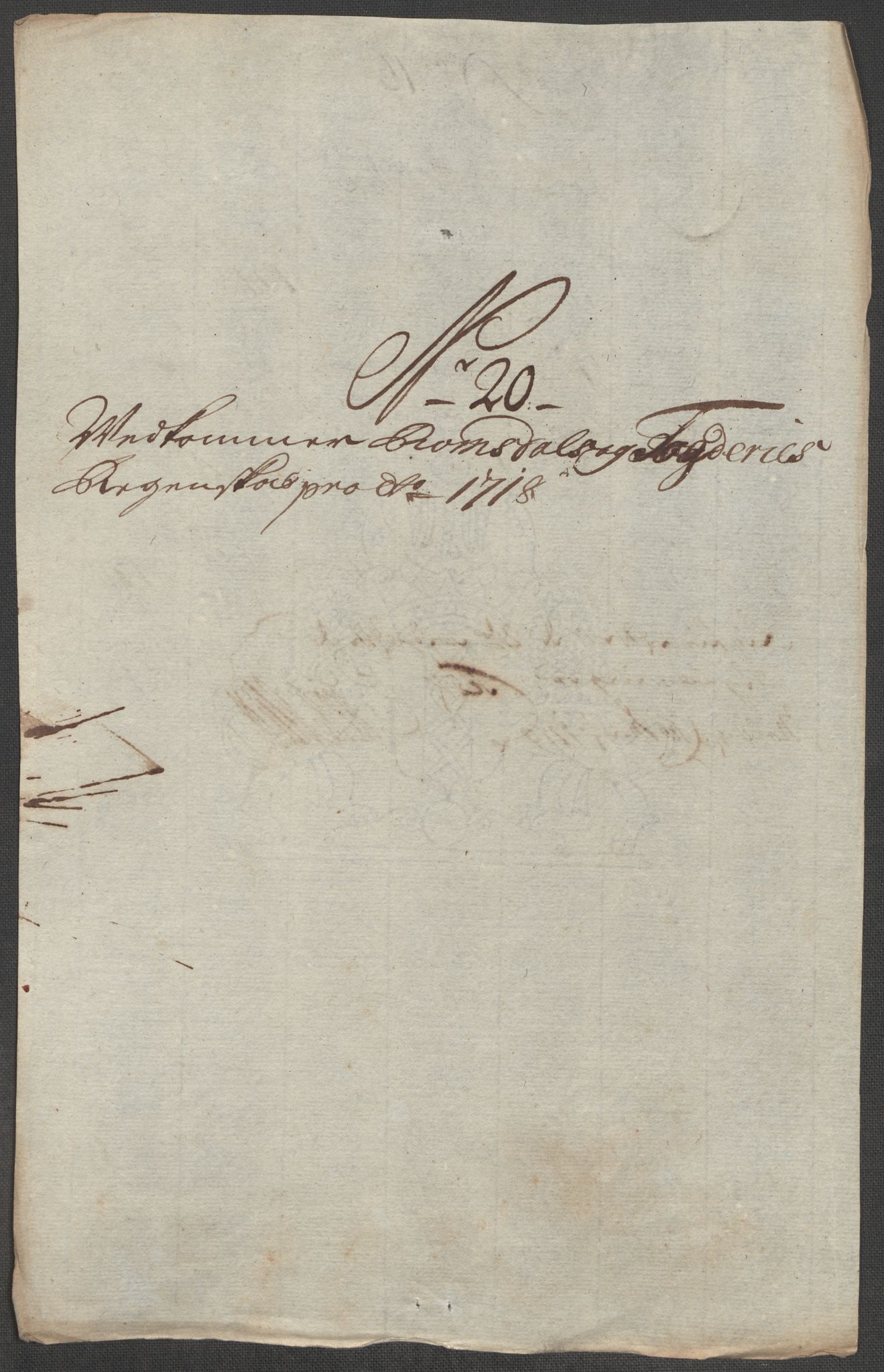 Rentekammeret inntil 1814, Reviderte regnskaper, Fogderegnskap, AV/RA-EA-4092/R55/L3665: Fogderegnskap Romsdal, 1718, p. 164