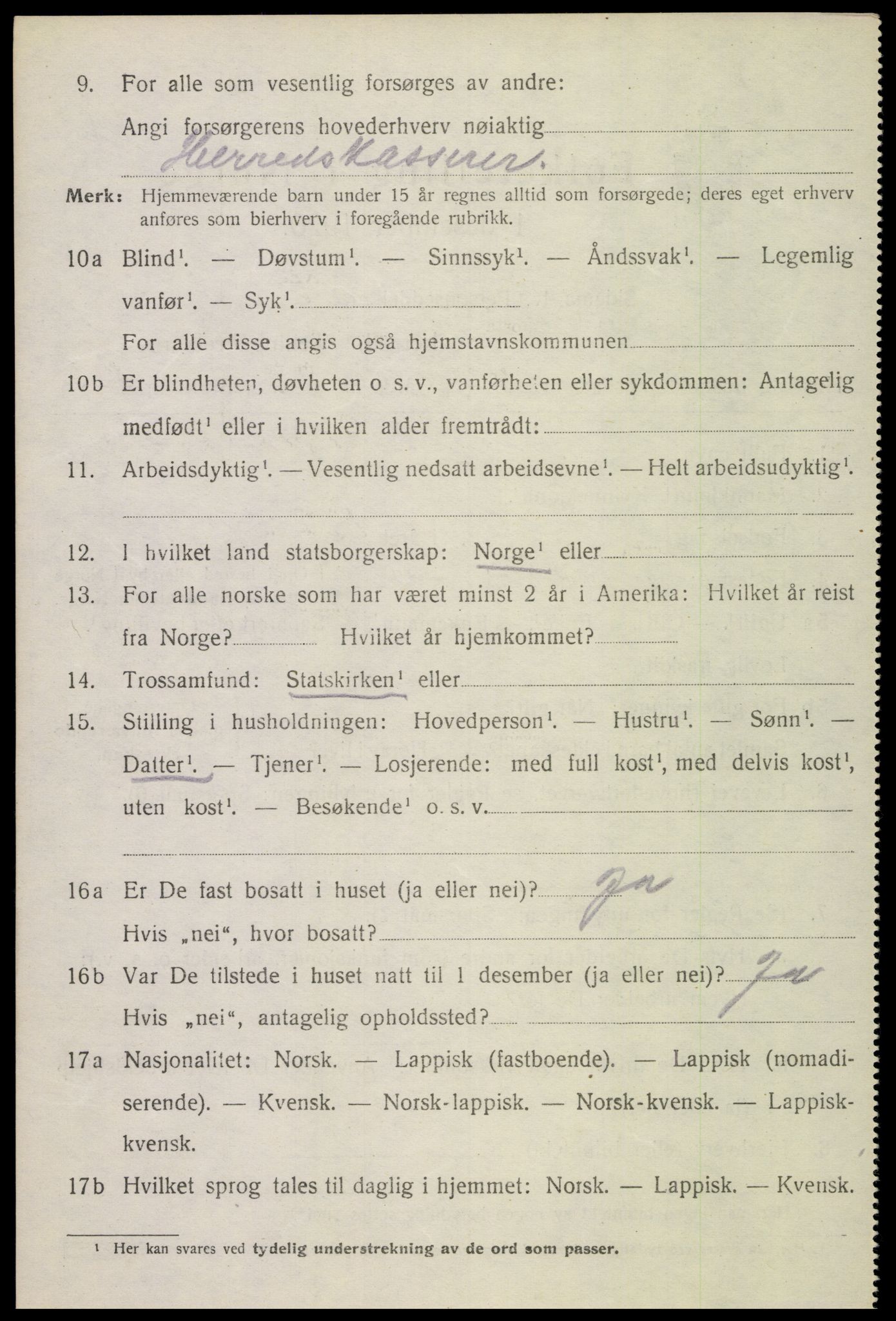 SAT, 1920 census for Bø, 1920, p. 6393