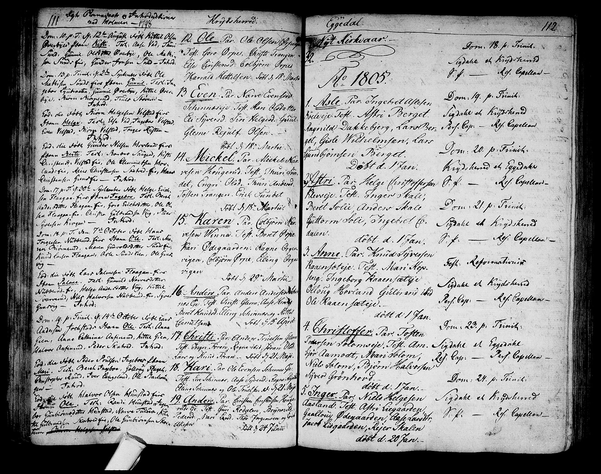 Sigdal kirkebøker, SAKO/A-245/F/Fa/L0003: Parish register (official) no. I 3, 1793-1811, p. 111-112