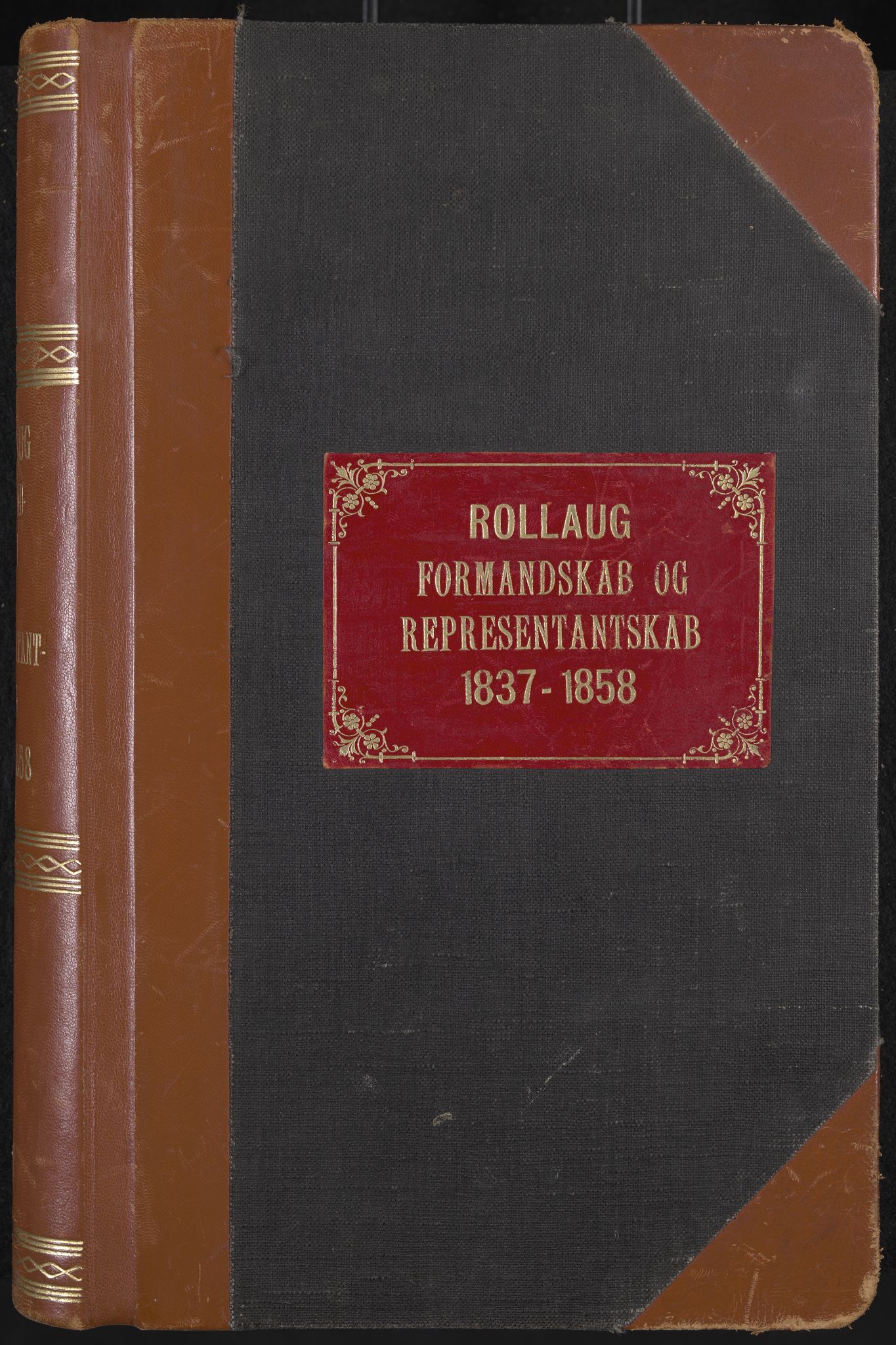 Rollag formannskap og sentraladministrasjon, IKAK/0632021-2/A/Aa/L0001: Møtebok med register, 1837-1859