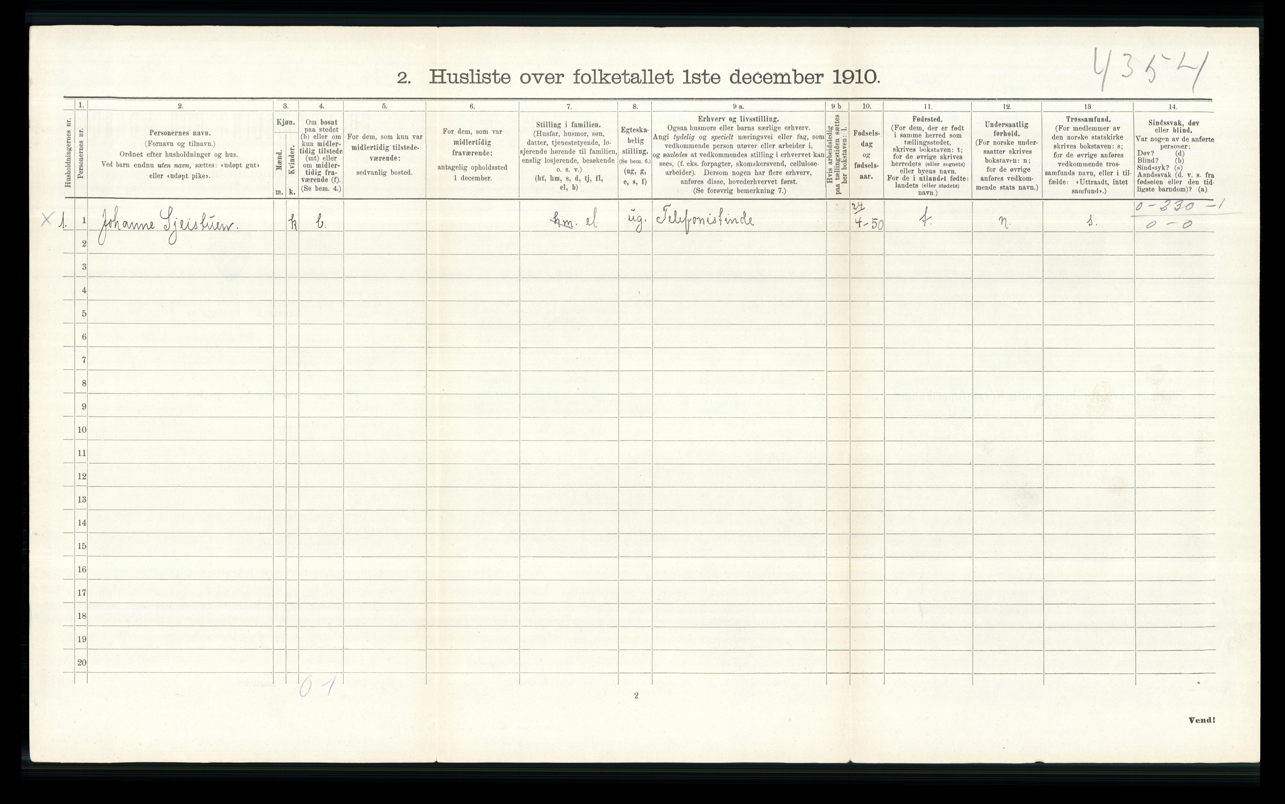 RA, 1910 census for Øyer, 1910, p. 182