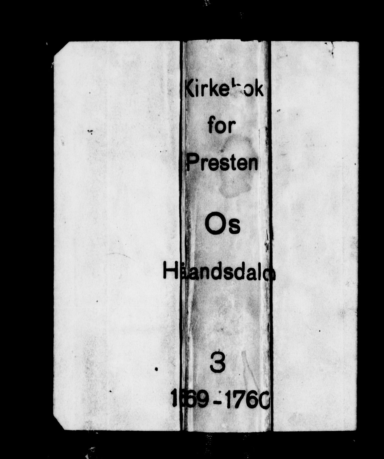 Os sokneprestembete, AV/SAB-A-99929: Parish register (official) no. A 3, 1669-1760