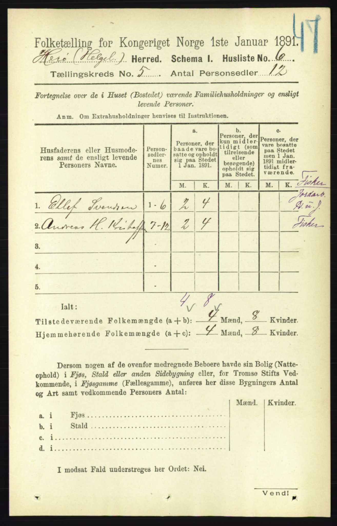 RA, 1891 census for 1818 Herøy, 1891, p. 1333