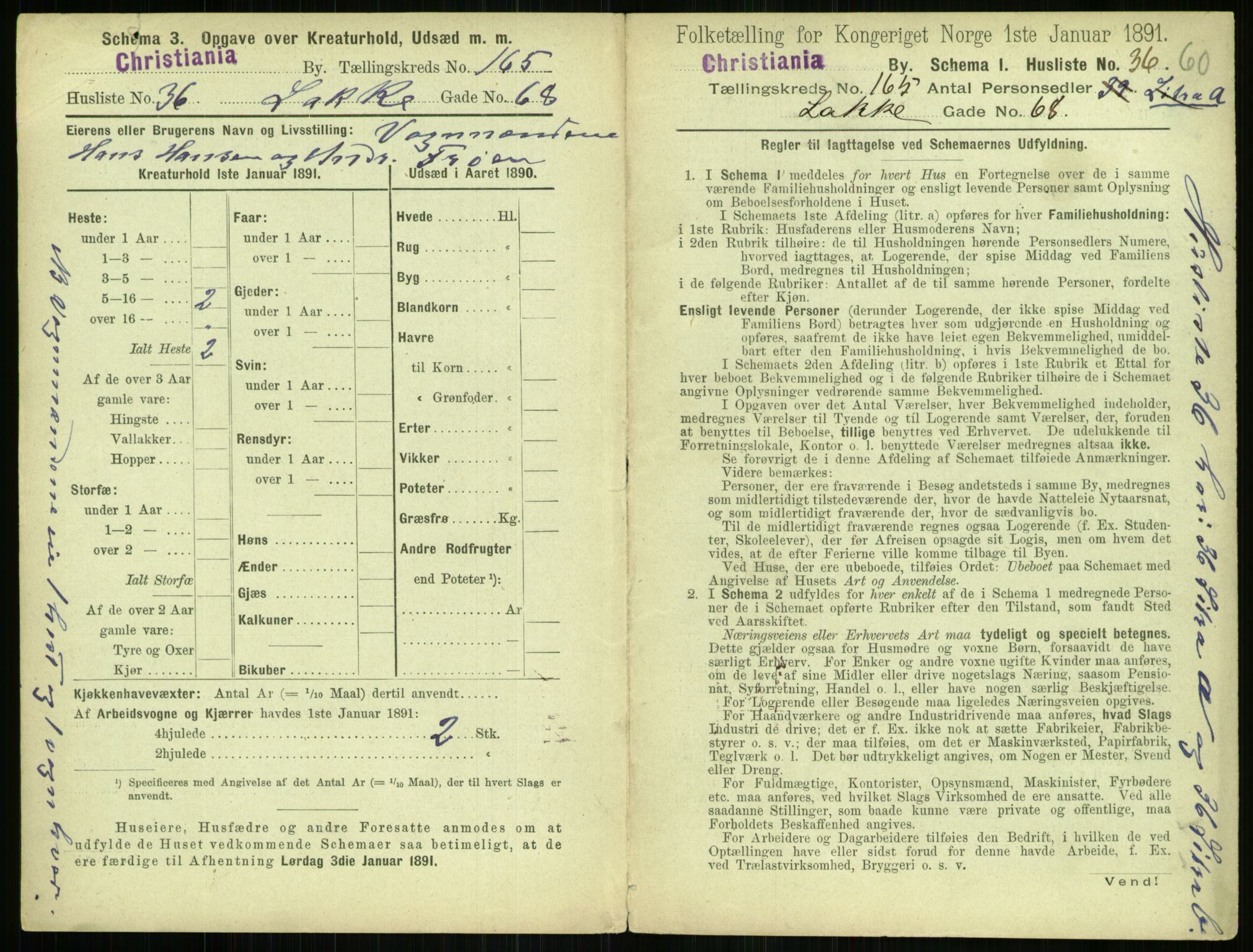 RA, 1891 census for 0301 Kristiania, 1891, p. 95337