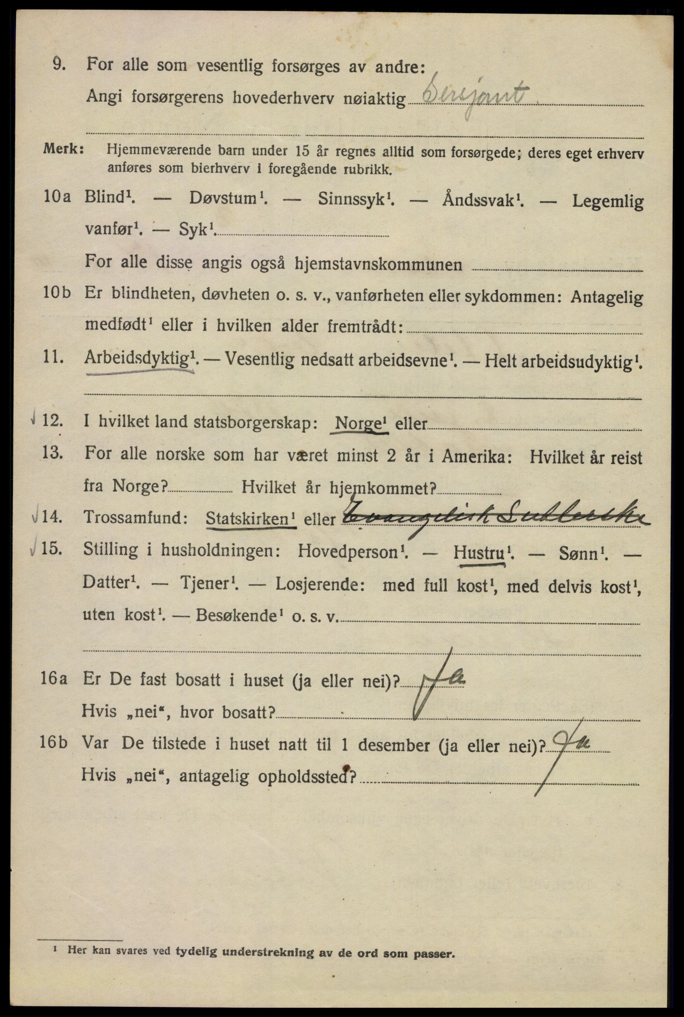 SAO, 1920 census for Kristiania, 1920, p. 407040