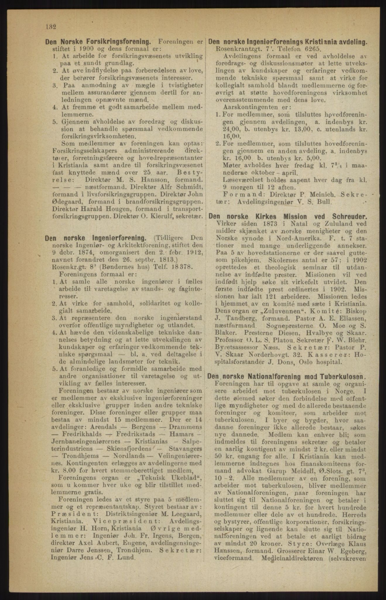 Kristiania/Oslo adressebok, PUBL/-, 1914, p. 132