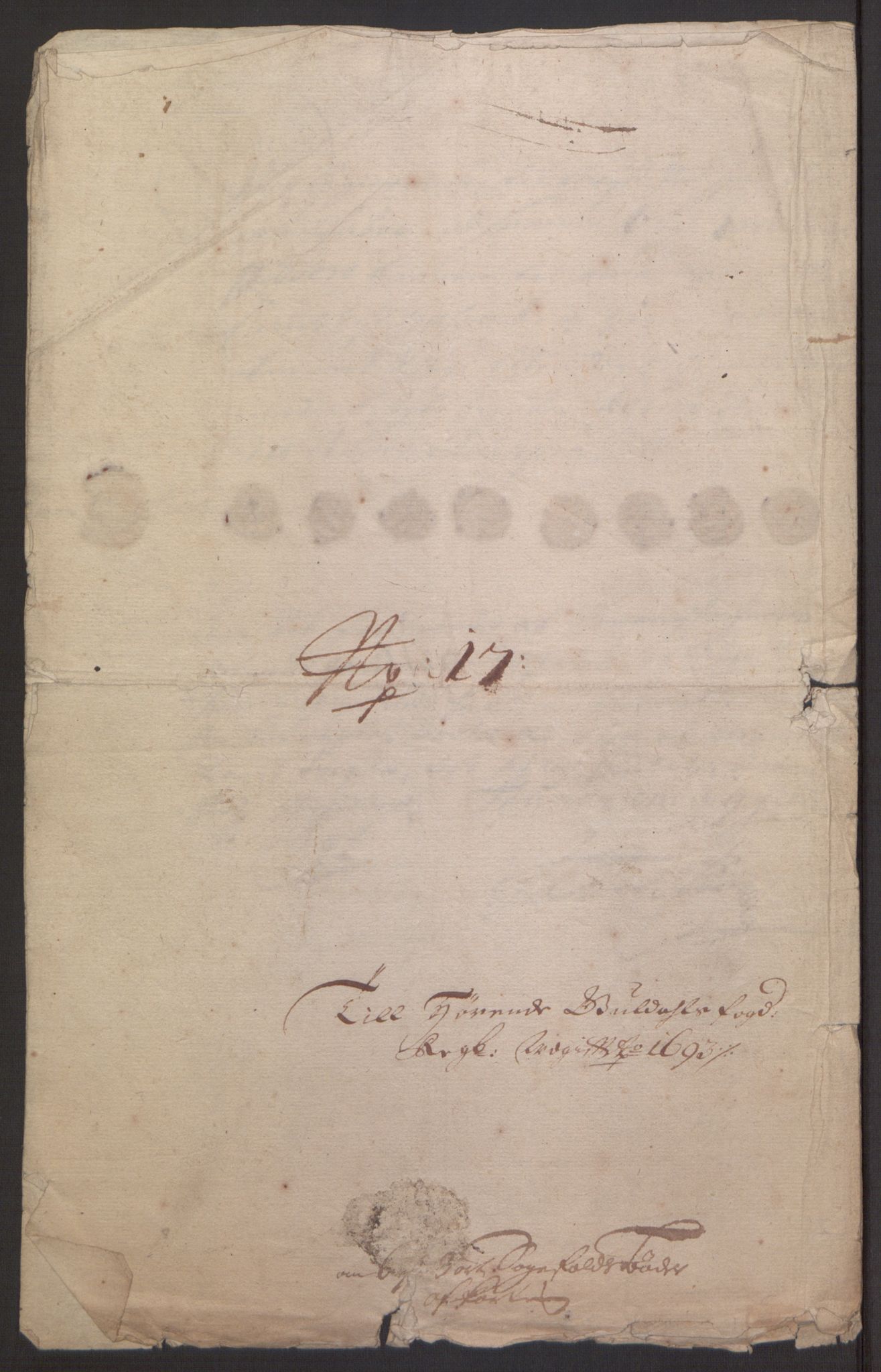 Rentekammeret inntil 1814, Reviderte regnskaper, Fogderegnskap, AV/RA-EA-4092/R59/L3943: Fogderegnskap Gauldal, 1693, p. 176