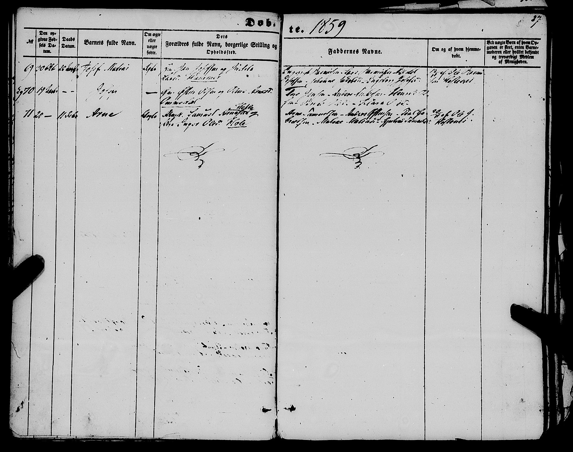 Gloppen sokneprestembete, AV/SAB-A-80101/H/Haa/Haaa/L0009: Parish register (official) no. A 9, 1855-1870, p. 27