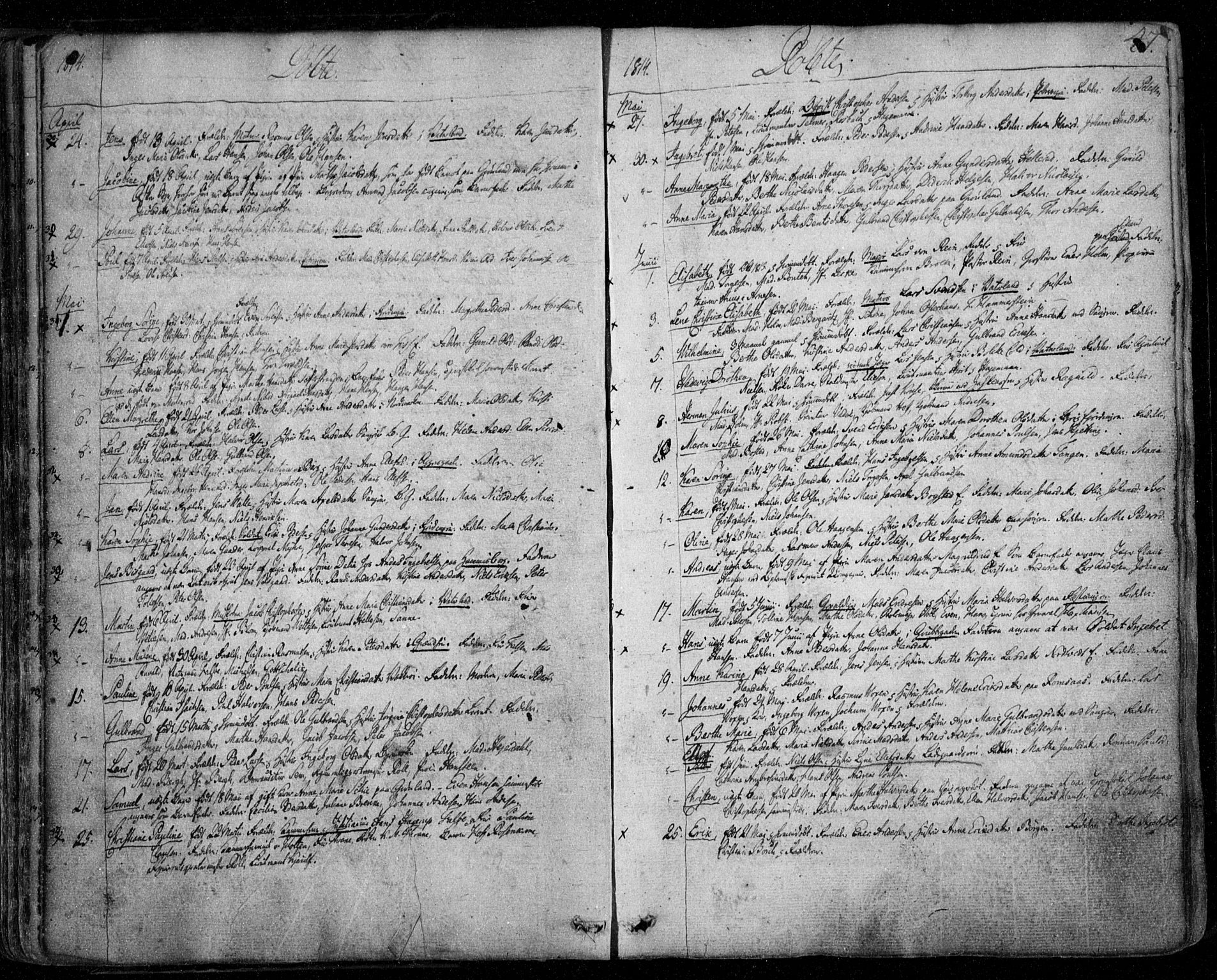 Aker prestekontor kirkebøker, SAO/A-10861/F/L0011: Parish register (official) no. 11, 1810-1819, p. 47