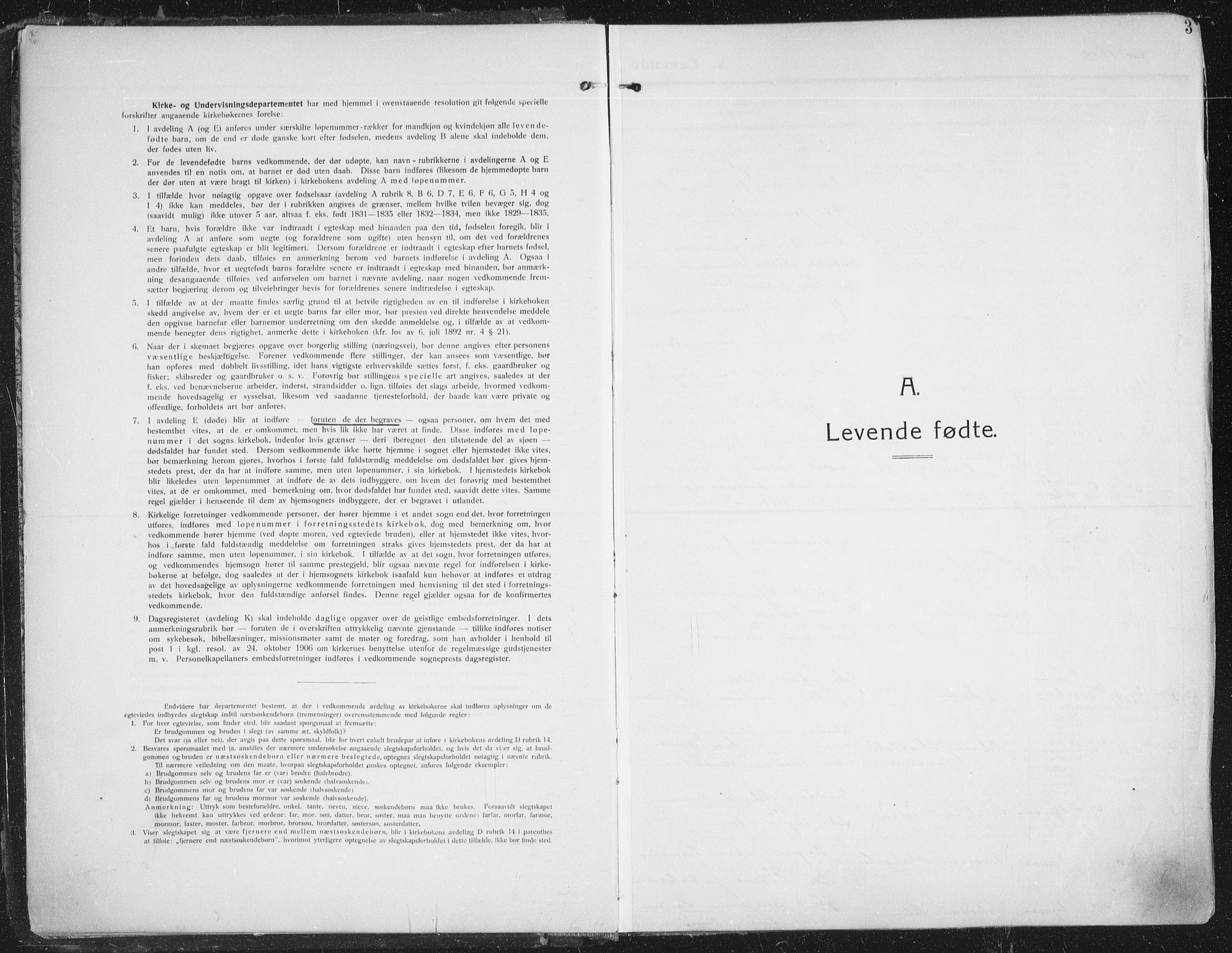 Trondenes sokneprestkontor, SATØ/S-1319/H/Ha/L0018kirke: Parish register (official) no. 18, 1909-1918, p. 3
