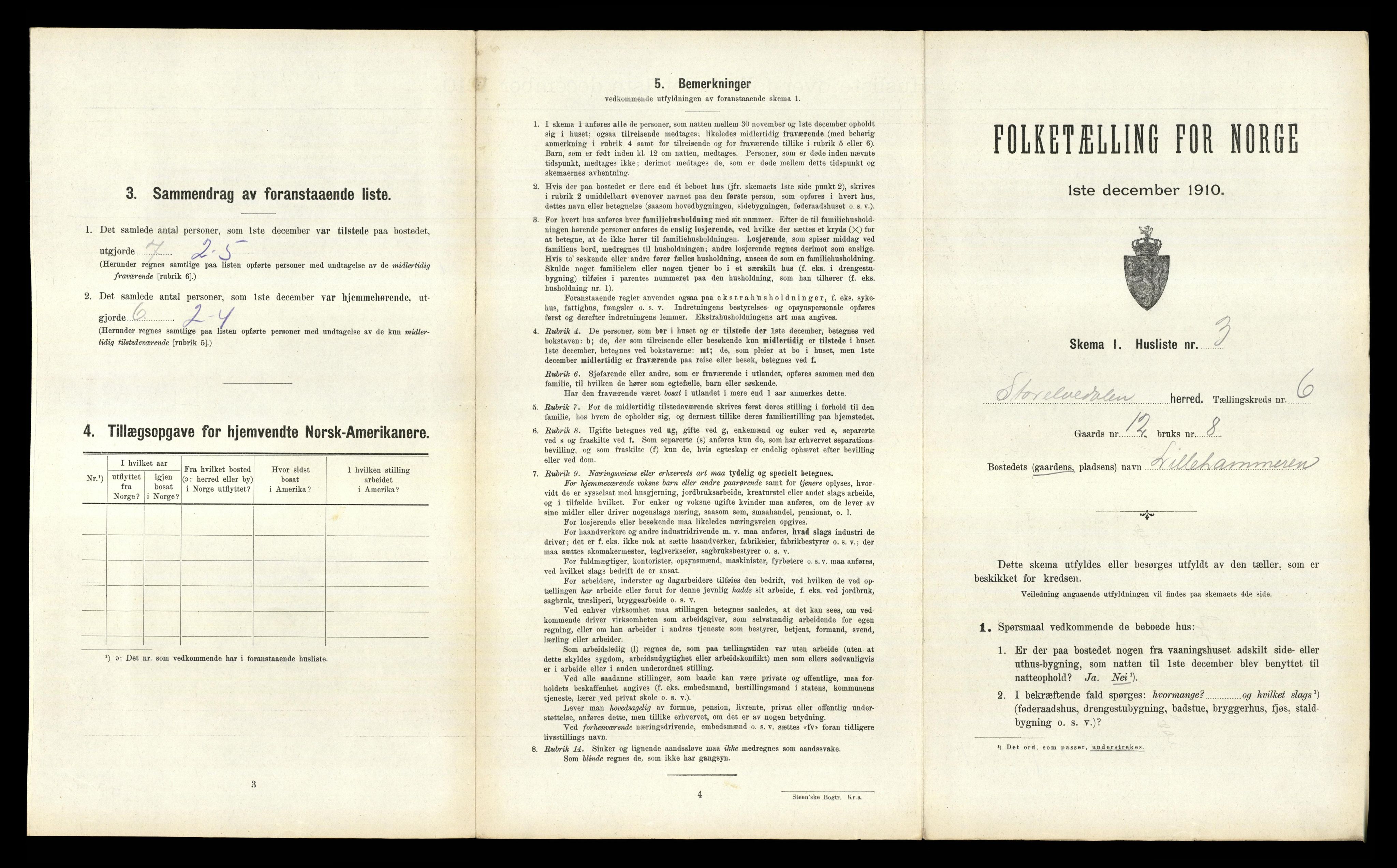 RA, 1910 census for Stor-Elvdal, 1910, p. 569