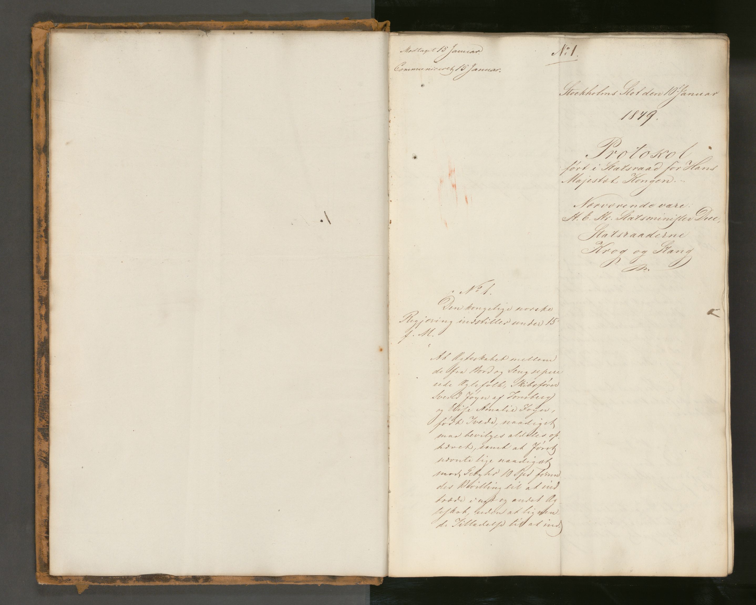 Statsrådssekretariatet, AV/RA-S-1001/A/Ab/L0069: Kgl. res. nr. 1-725, 1. halvår, 1849