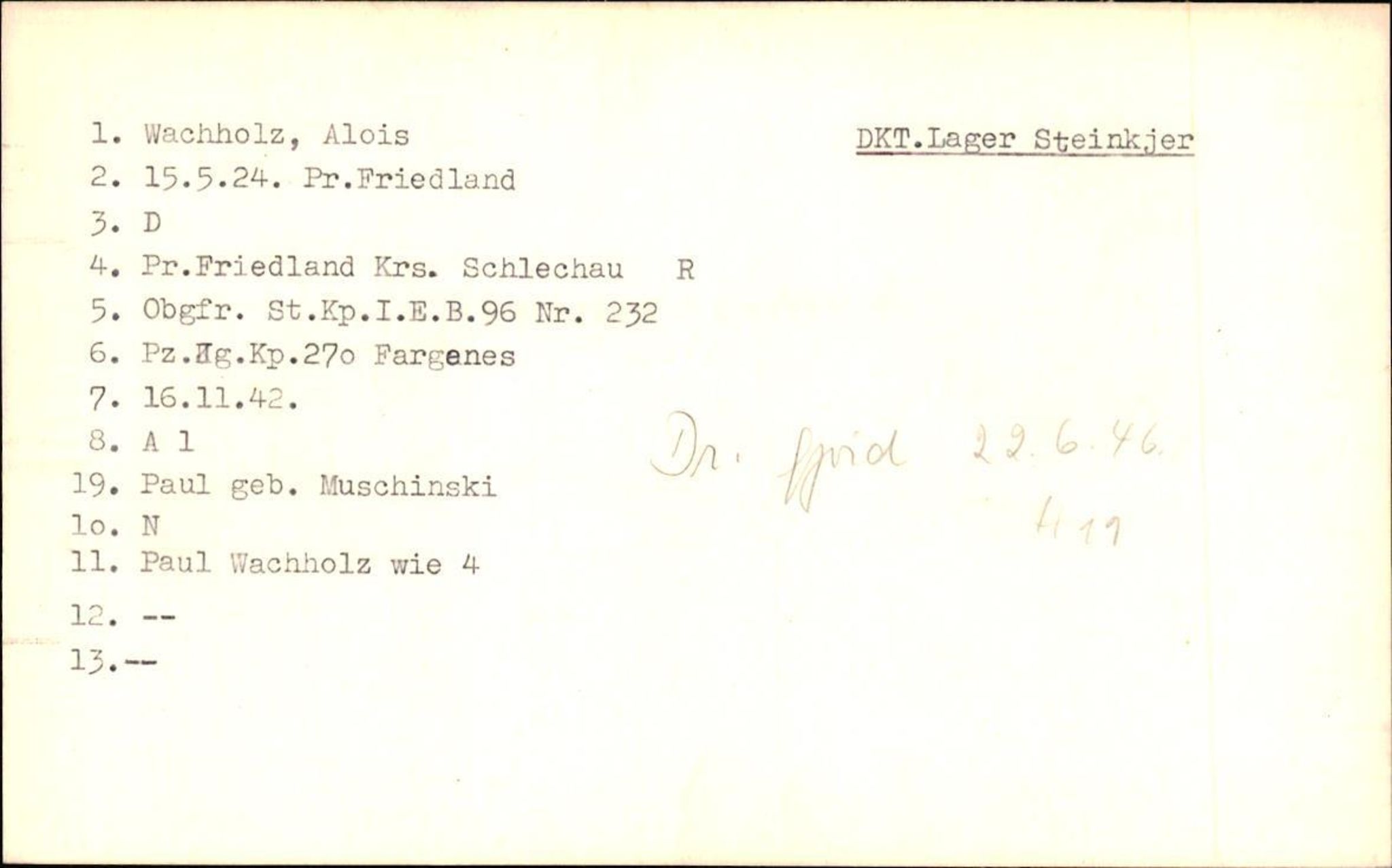 Hjemsendte tyskere , AV/RA-RAFA-6487/D/Db/L0028: Waacke-Wilk, 1945-1947, p. 5