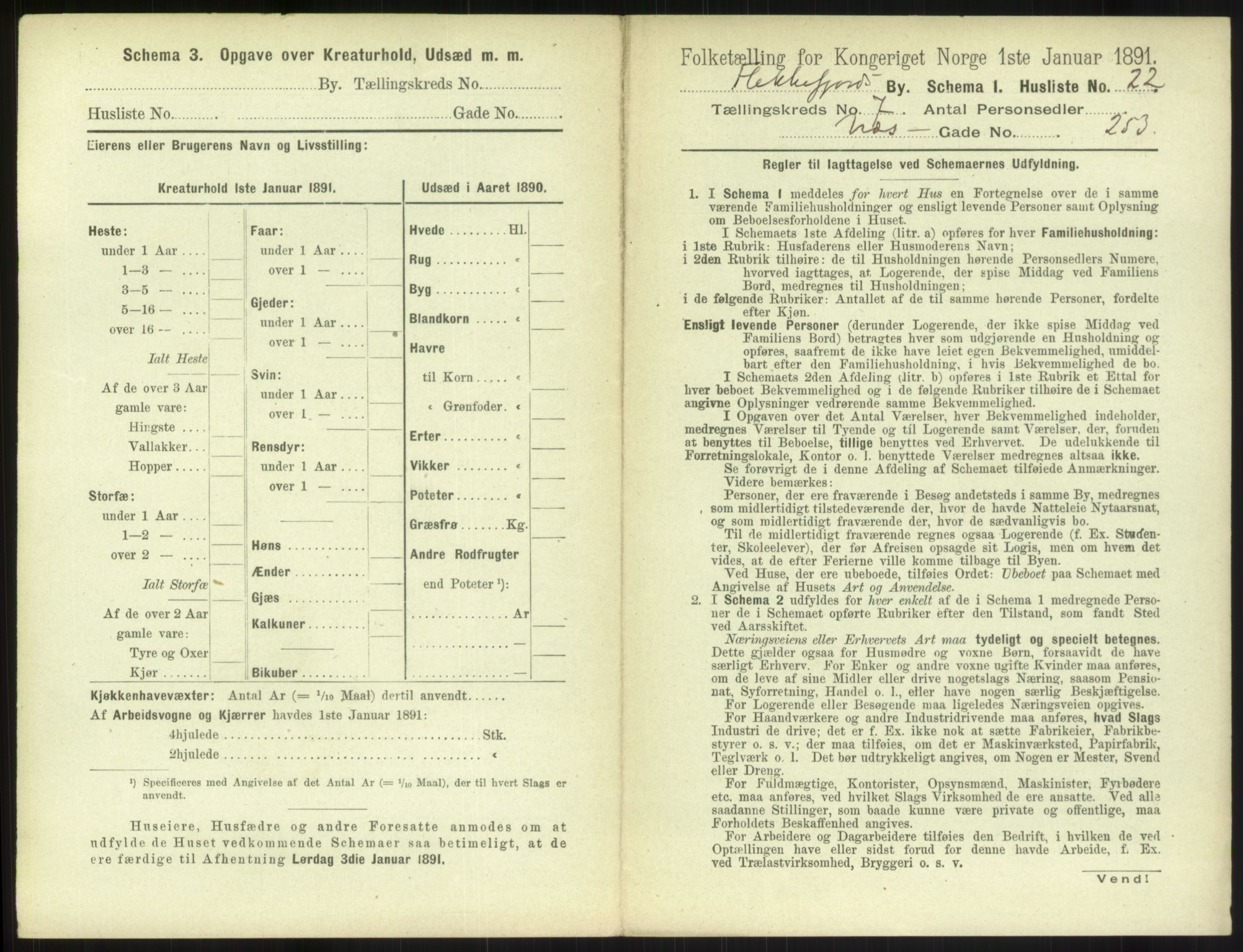 RA, 1891 census for 1004 Flekkefjord, 1891, p. 296