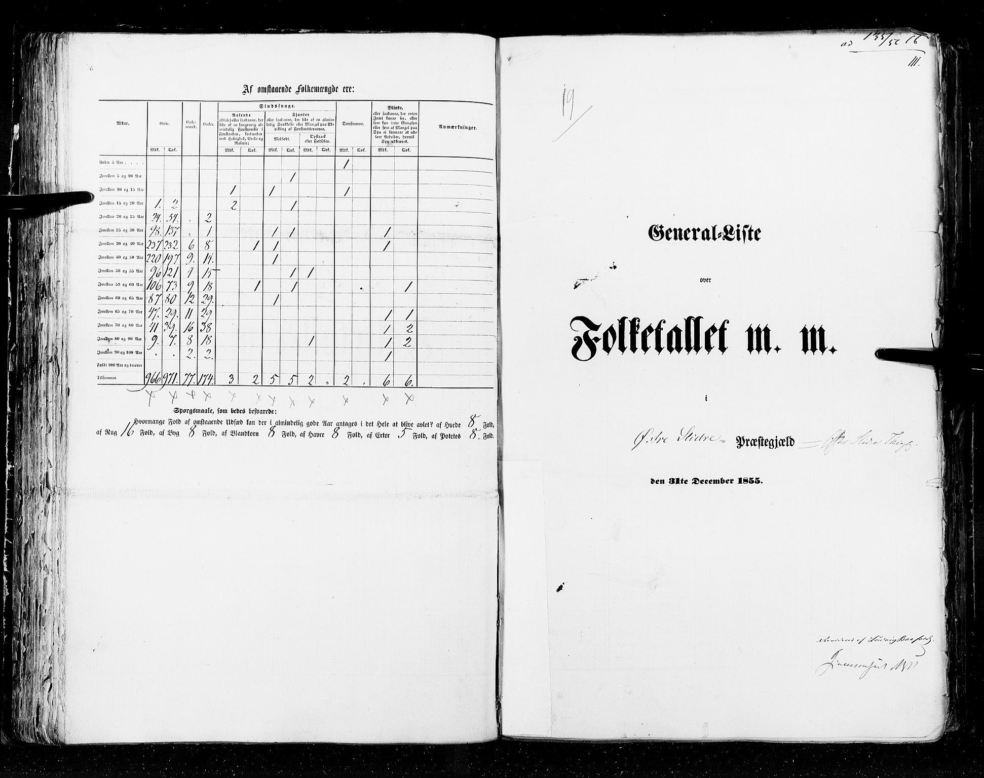 RA, Census 1855, vol. 2: Kristians amt, Buskerud amt og Jarlsberg og Larvik amt, 1855, p. 111