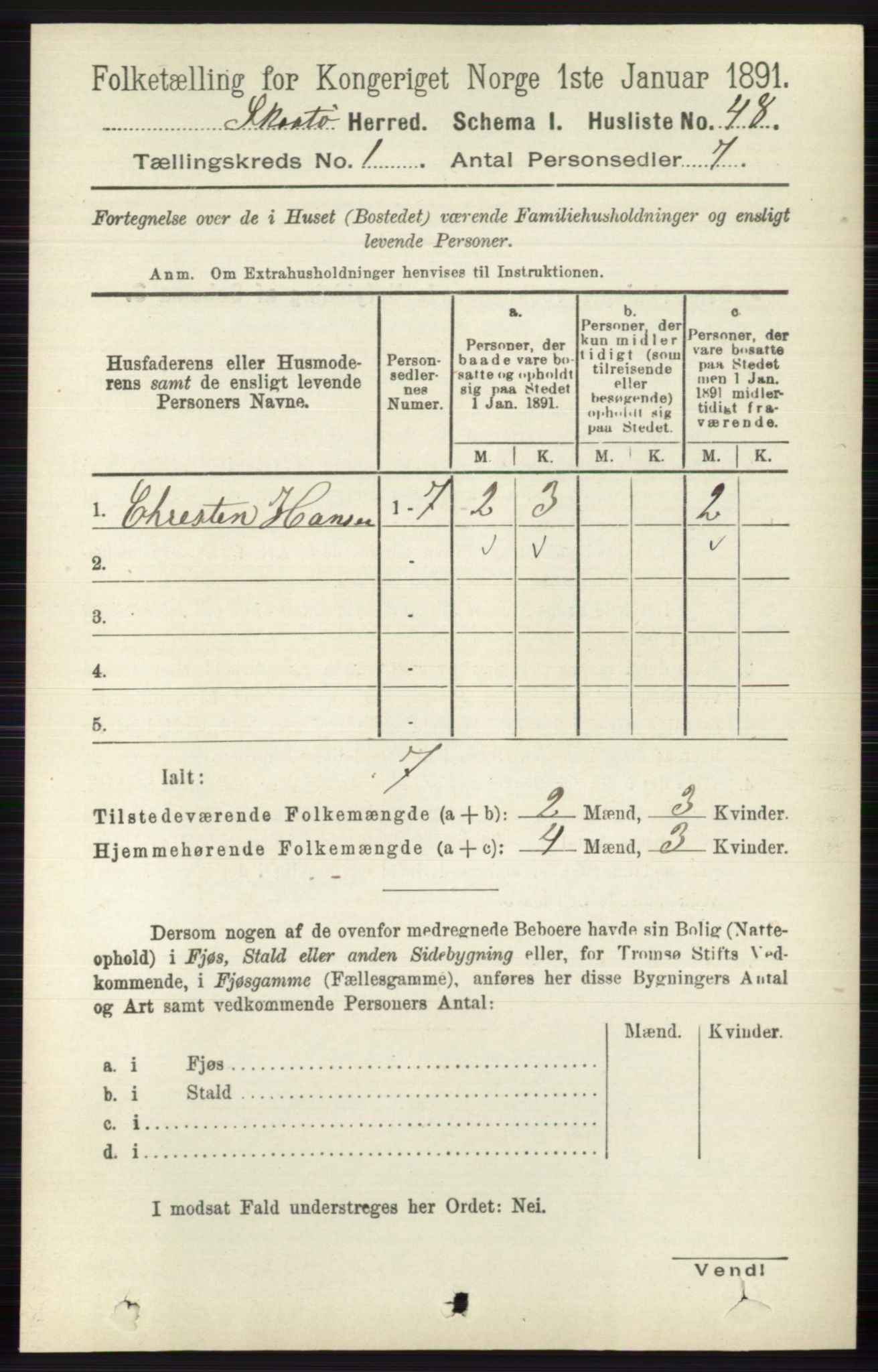 RA, 1891 census for 0815 Skåtøy, 1891, p. 87