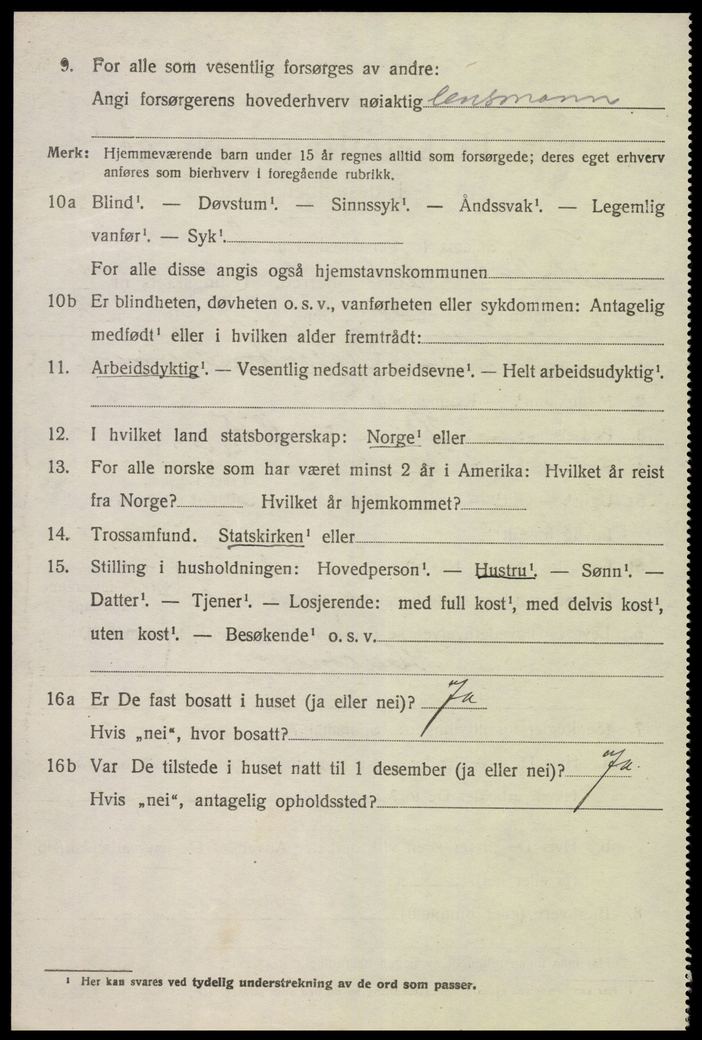 SAK, 1920 census for Eide, 1920, p. 649