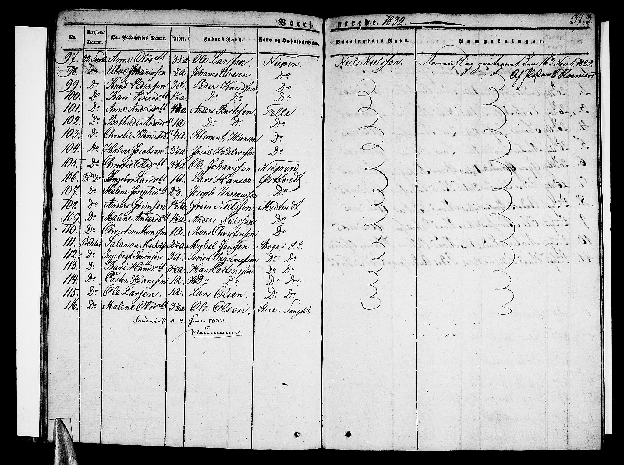 Sund sokneprestembete, AV/SAB-A-99930: Parish register (official) no. A 12, 1825-1835, p. 373