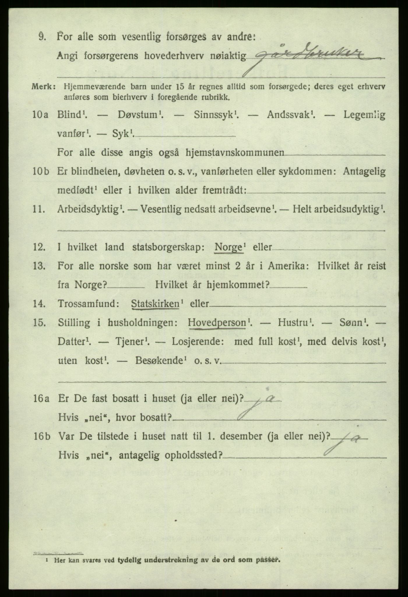 SAB, 1920 census for Eid, 1920, p. 3739