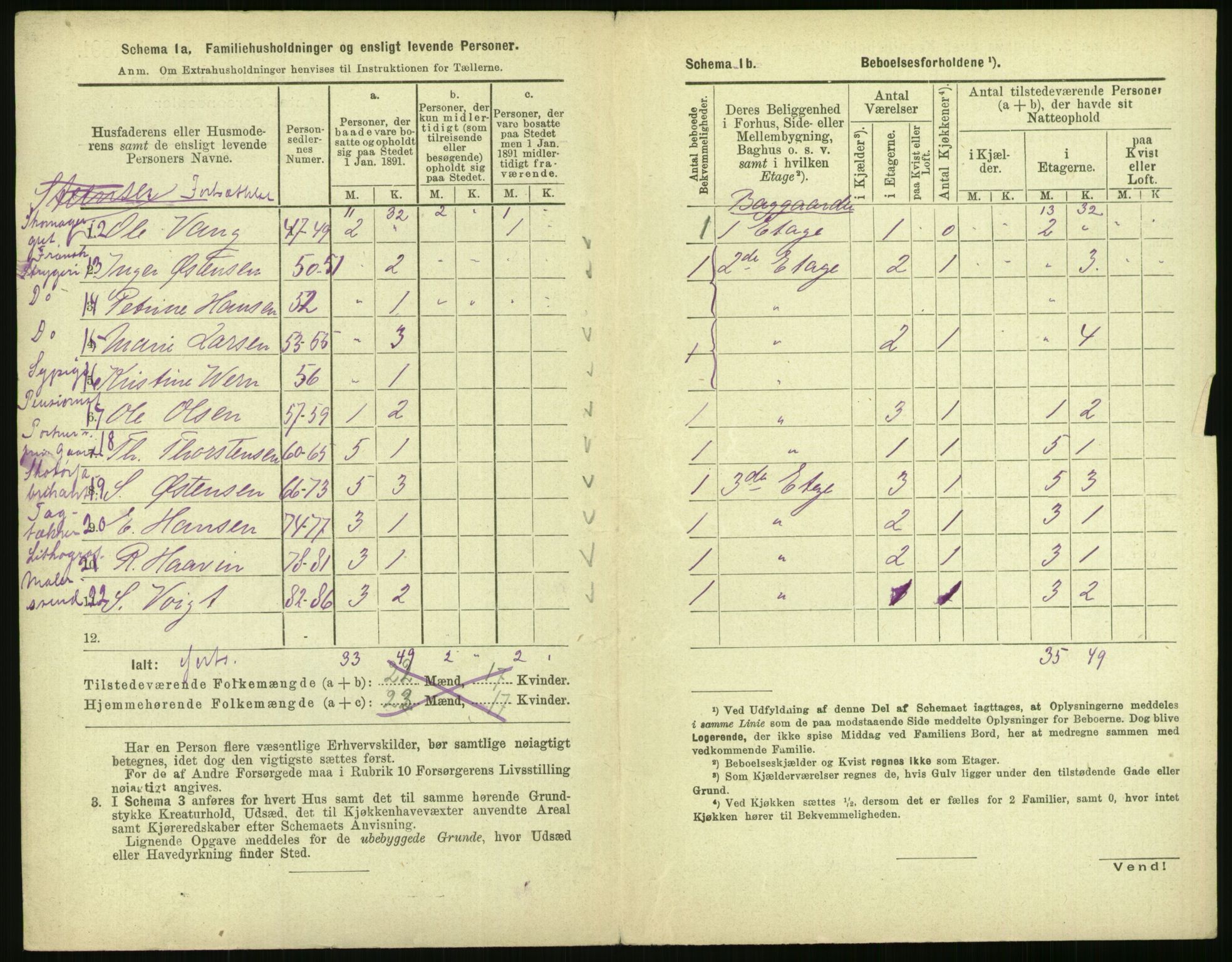 RA, 1891 census for 0301 Kristiania, 1891, p. 46877