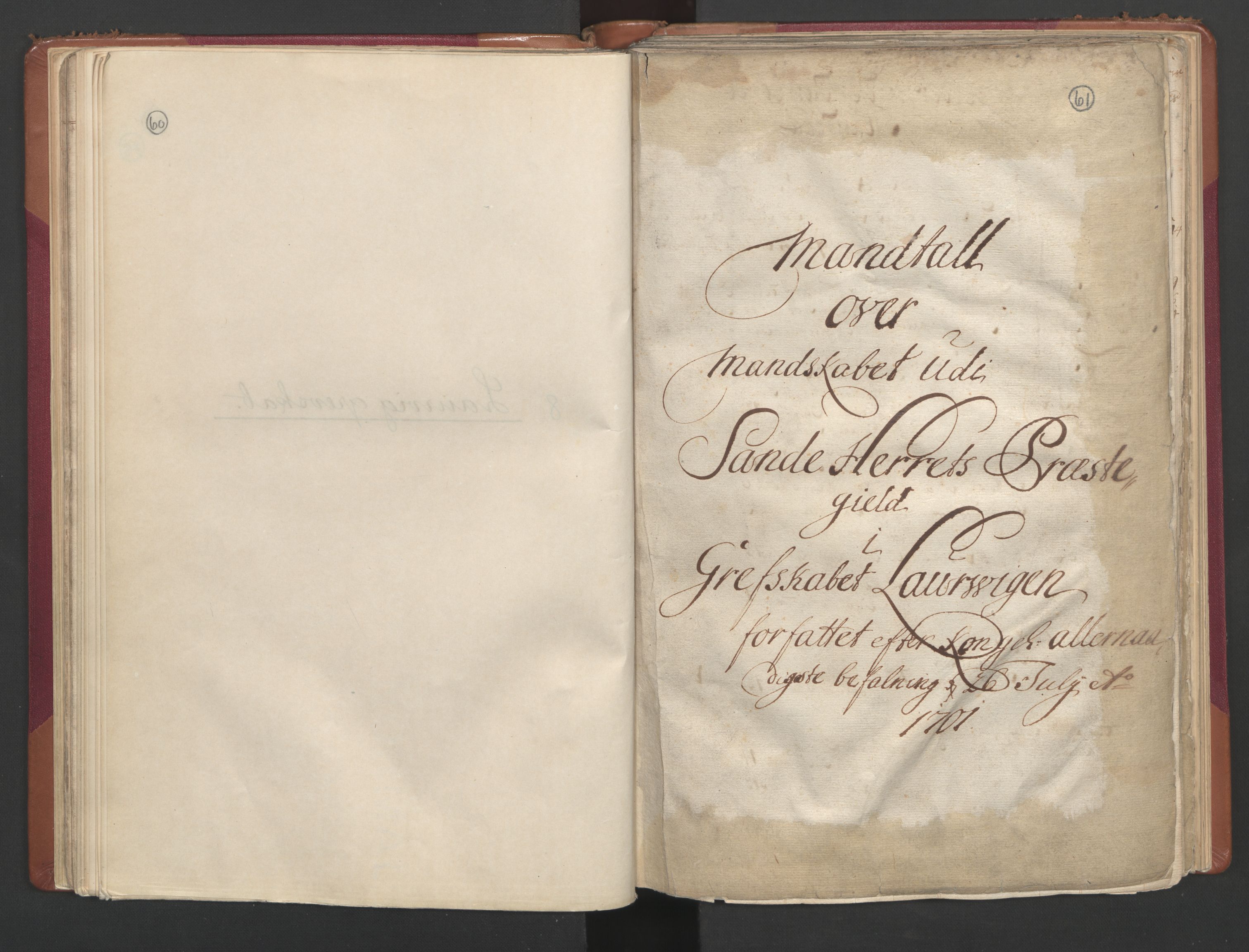 RA, Census (manntall) 1701, no. 2: Solør, Odal og Østerdal fogderi and Larvik grevskap, 1701, p. 60-61