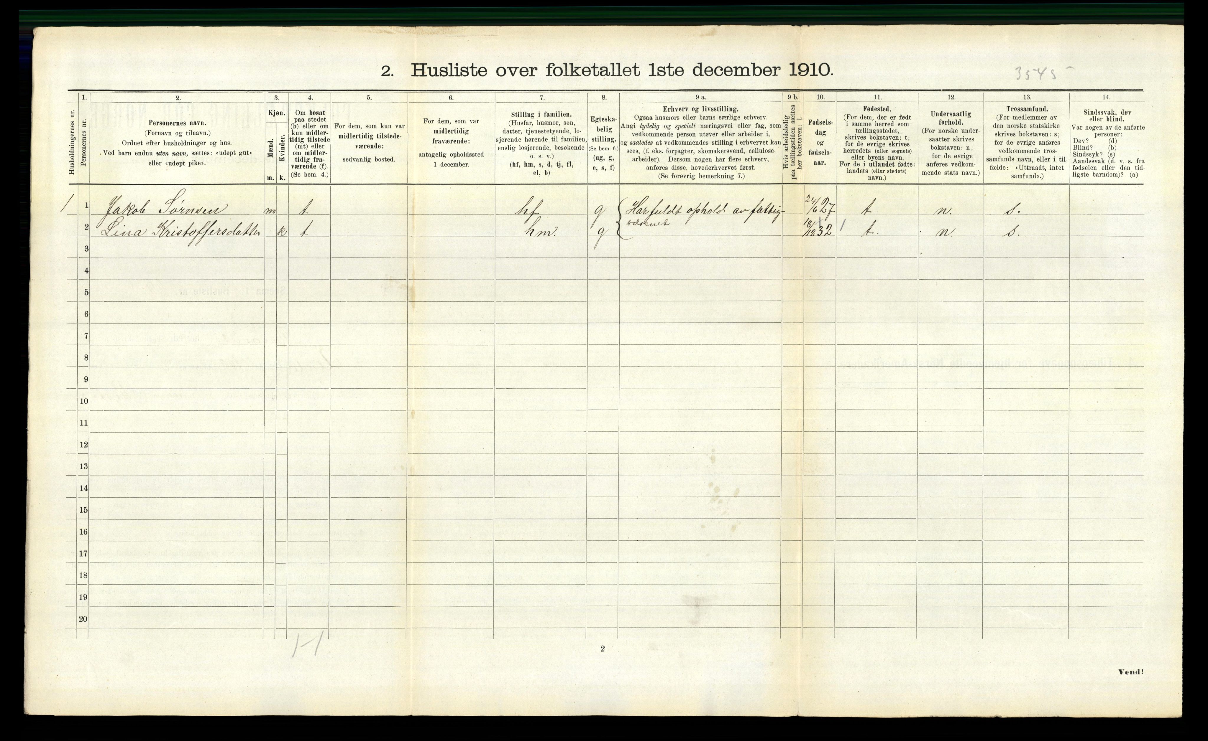 RA, 1910 census for Borgund, 1910, p. 1656