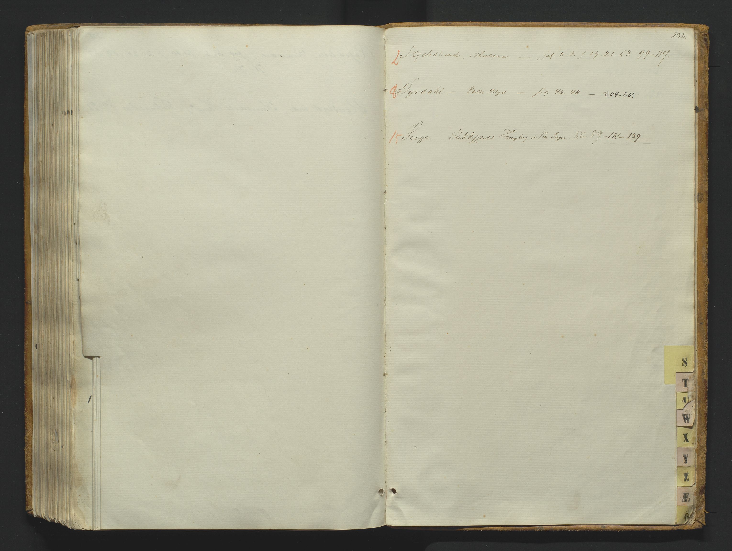 Utskiftningsformannen i Lister og Mandal amt, AV/SAK-1541-0003/F/Fa/Faa/L0002: Utskiftningsprotokoll med register nr 2, 1859-1863, p. 231b-232a