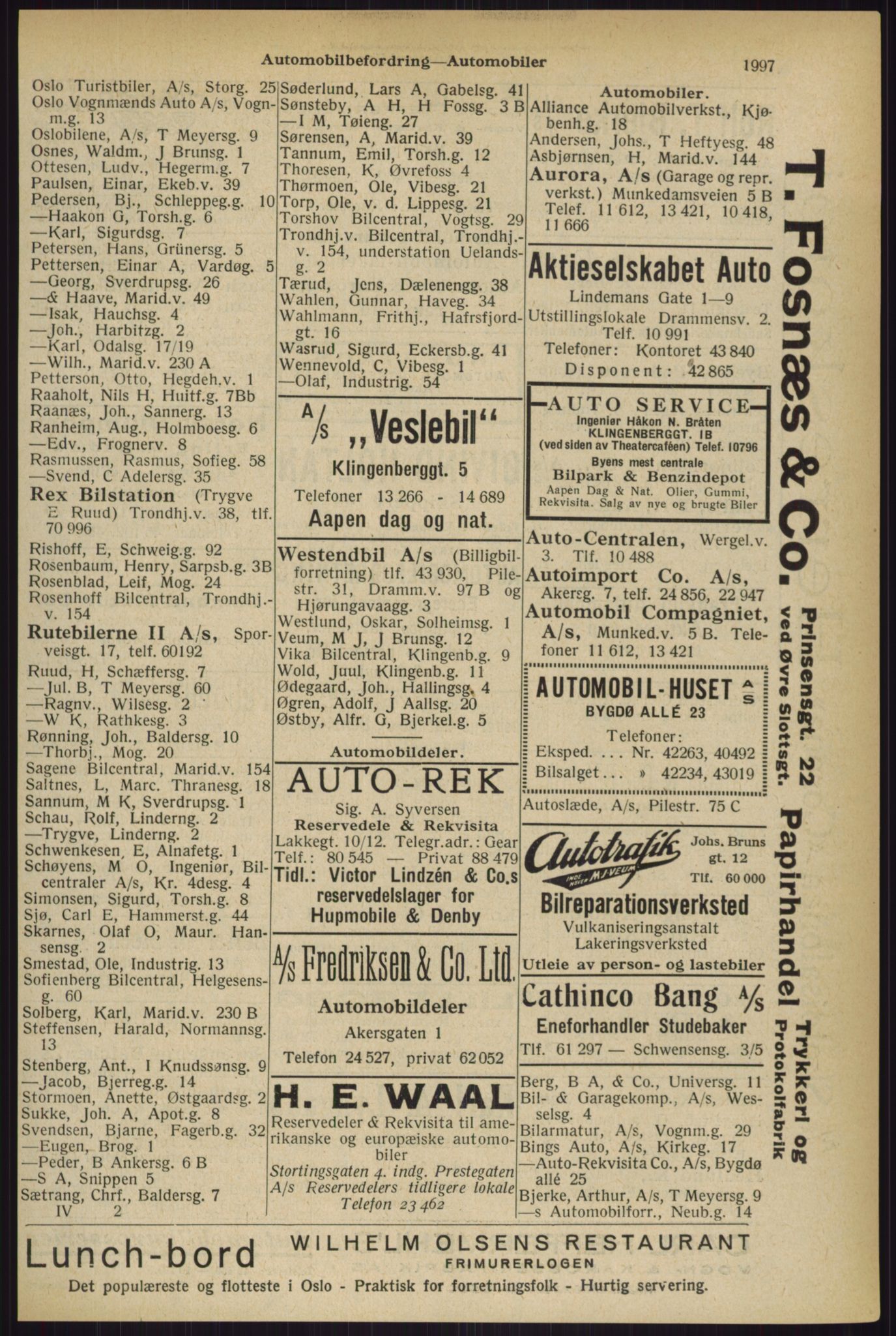 Kristiania/Oslo adressebok, PUBL/-, 1927, p. 1997