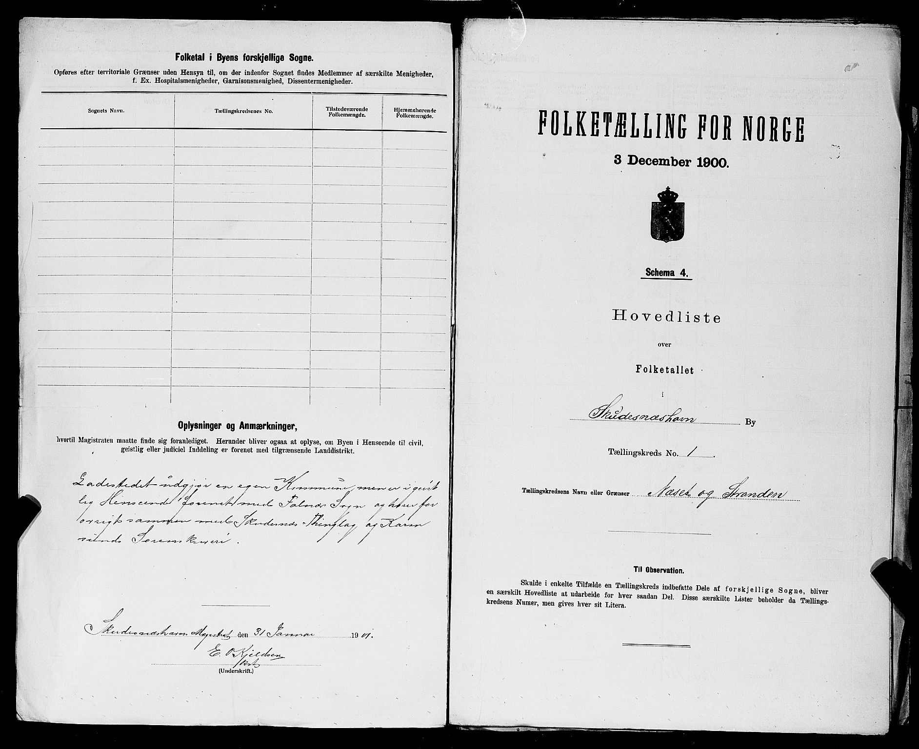 SAST, 1900 census for Skudeneshavn, 1900, p. 9