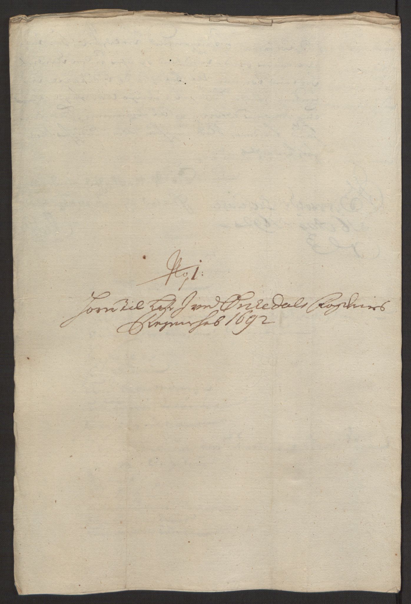 Rentekammeret inntil 1814, Reviderte regnskaper, Fogderegnskap, AV/RA-EA-4092/R58/L3937: Fogderegnskap Orkdal, 1691-1692, p. 301