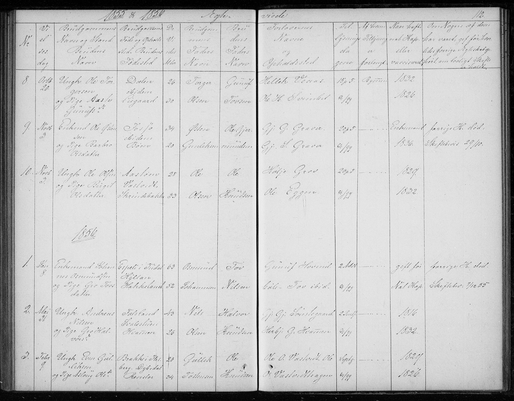 Gransherad kirkebøker, SAKO/A-267/F/Fb/L0003: Parish register (official) no. II 3, 1844-1859, p. 112