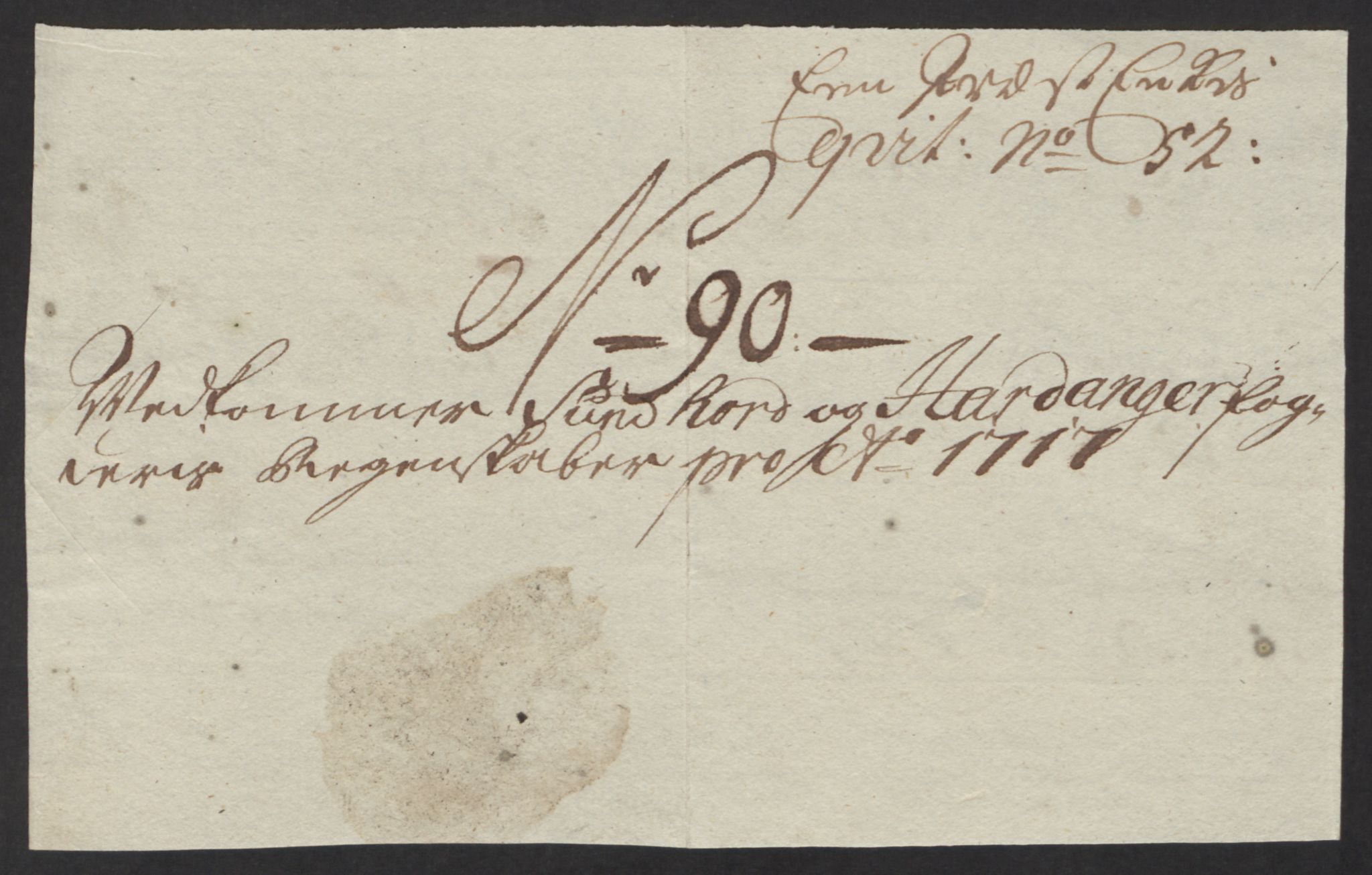 Rentekammeret inntil 1814, Reviderte regnskaper, Fogderegnskap, AV/RA-EA-4092/R48/L2994: Fogderegnskap Sunnhordland og Hardanger, 1717, p. 391