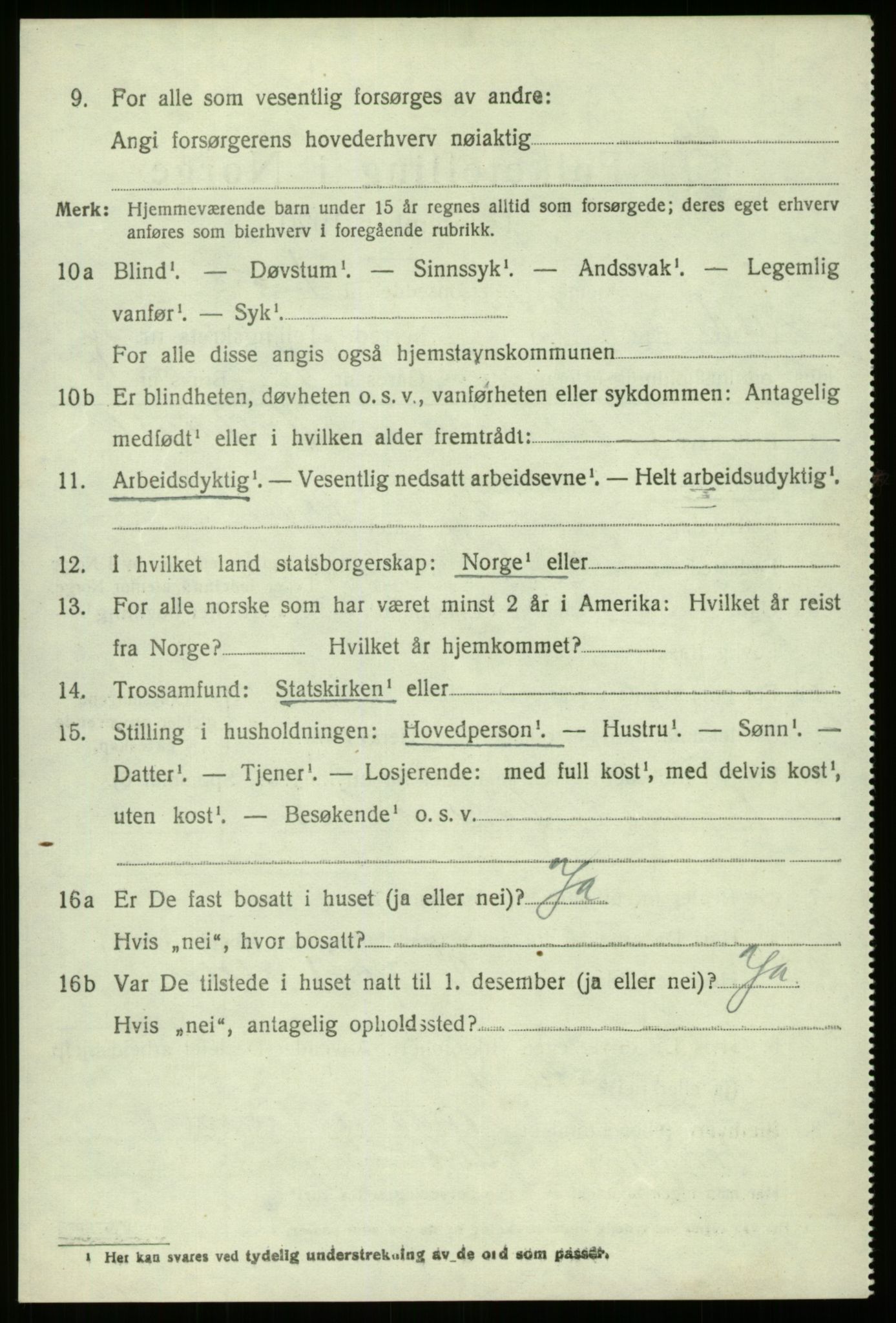 SAB, 1920 census for Eid, 1920, p. 5249