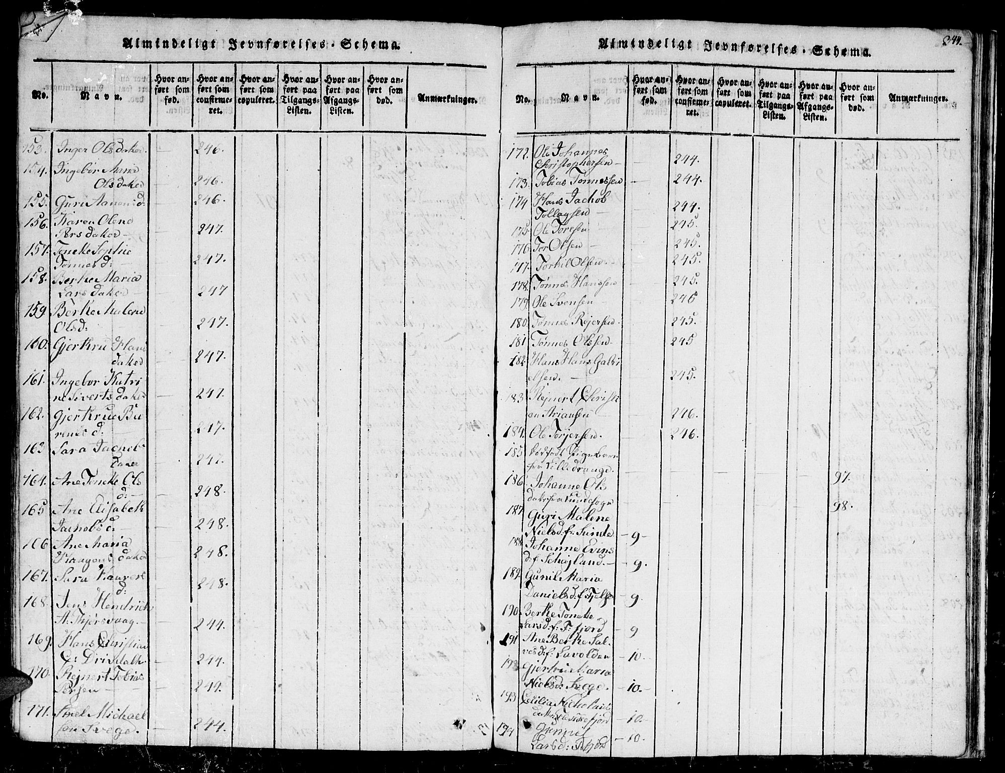 Flekkefjord sokneprestkontor, AV/SAK-1111-0012/F/Fb/Fbc/L0003: Parish register (copy) no. B 3, 1815-1826, p. 344