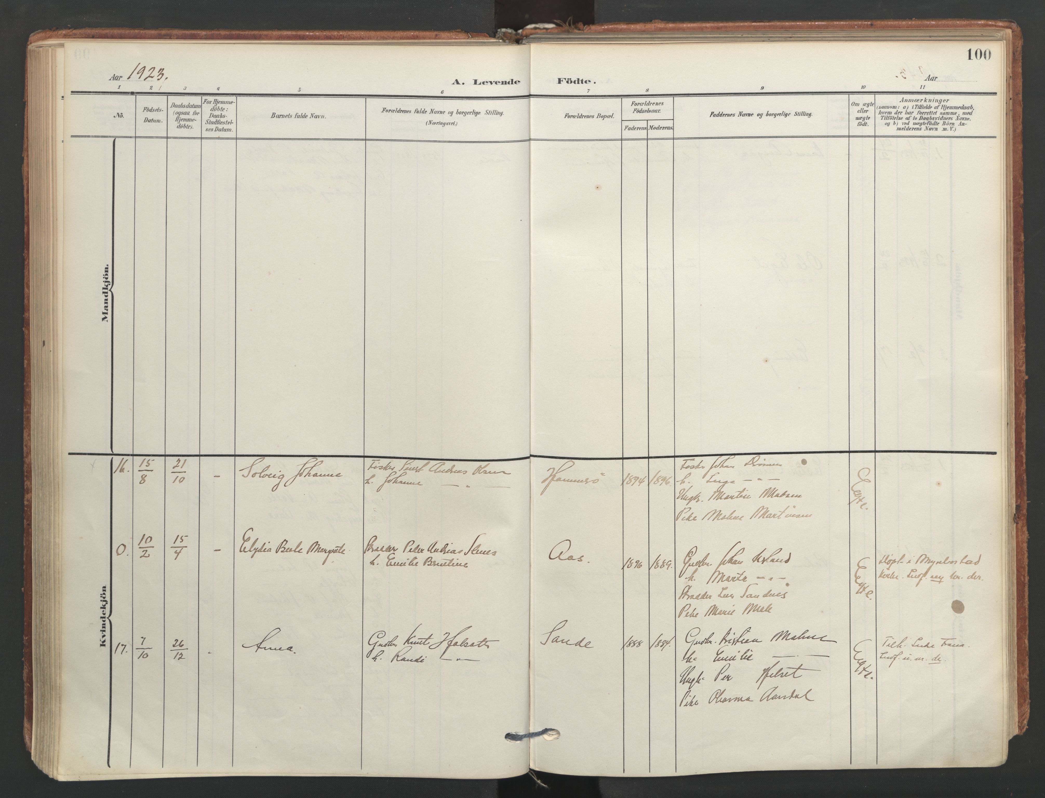 Ministerialprotokoller, klokkerbøker og fødselsregistre - Møre og Romsdal, AV/SAT-A-1454/565/L0751: Parish register (official) no. 565A05, 1905-1979, p. 100